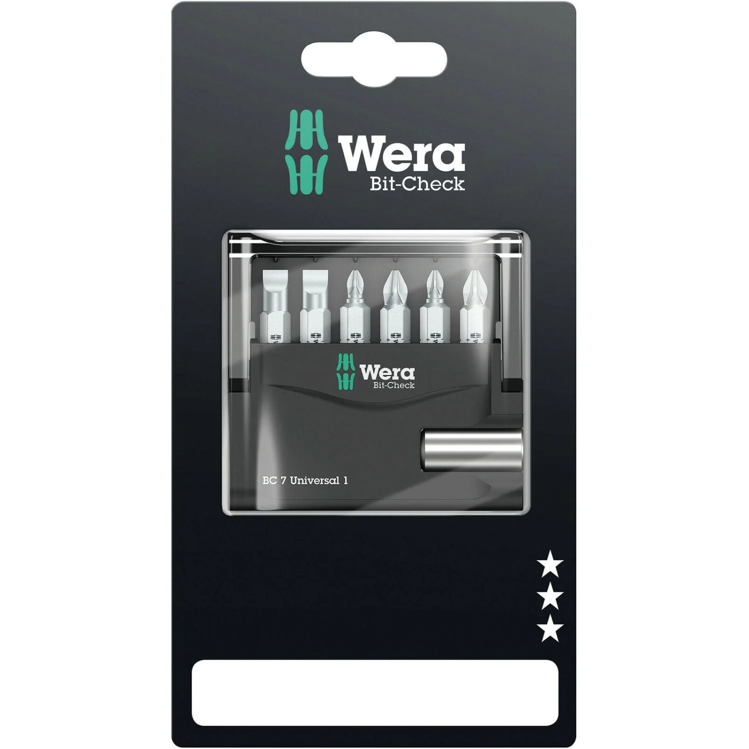 Wera Bit-Check 7 Universal 1 SB, 7-Pieces - Image 2