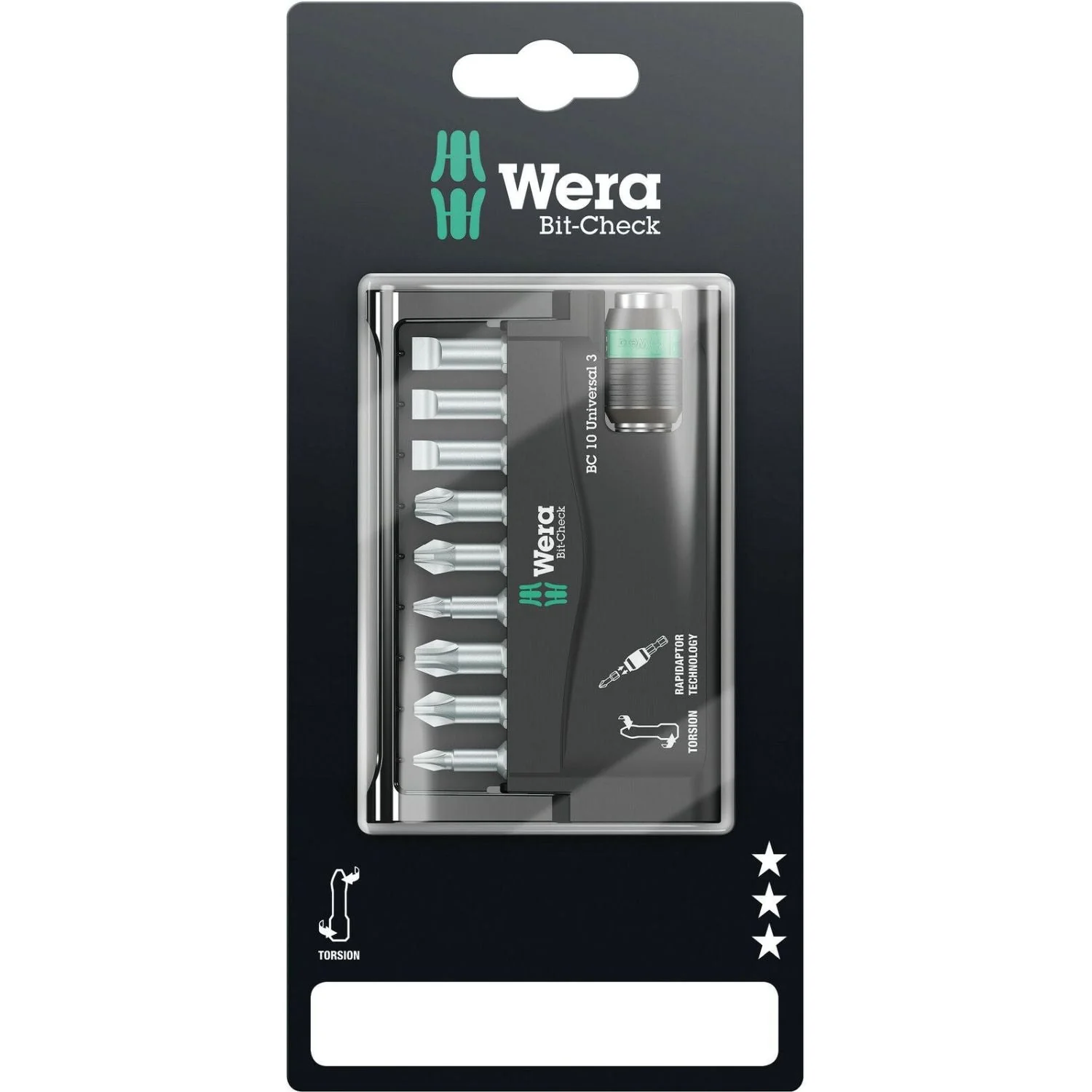 Wera Bit-Check 10 Universal 3 SB, 10-Pieces - Image 2