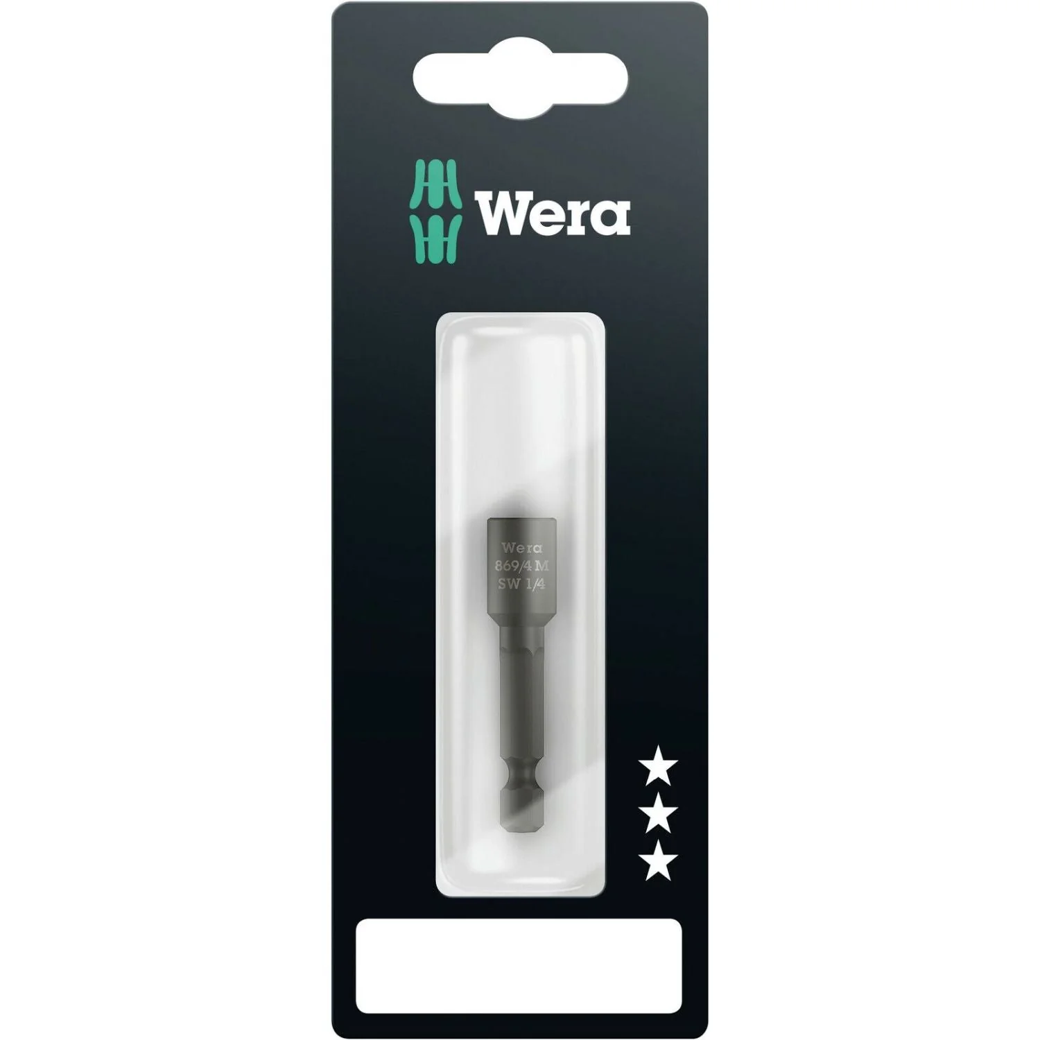 Wera 869/4 M SB Nutsetters, Magnetic, 1/4-in.x50-mm. - Image 2