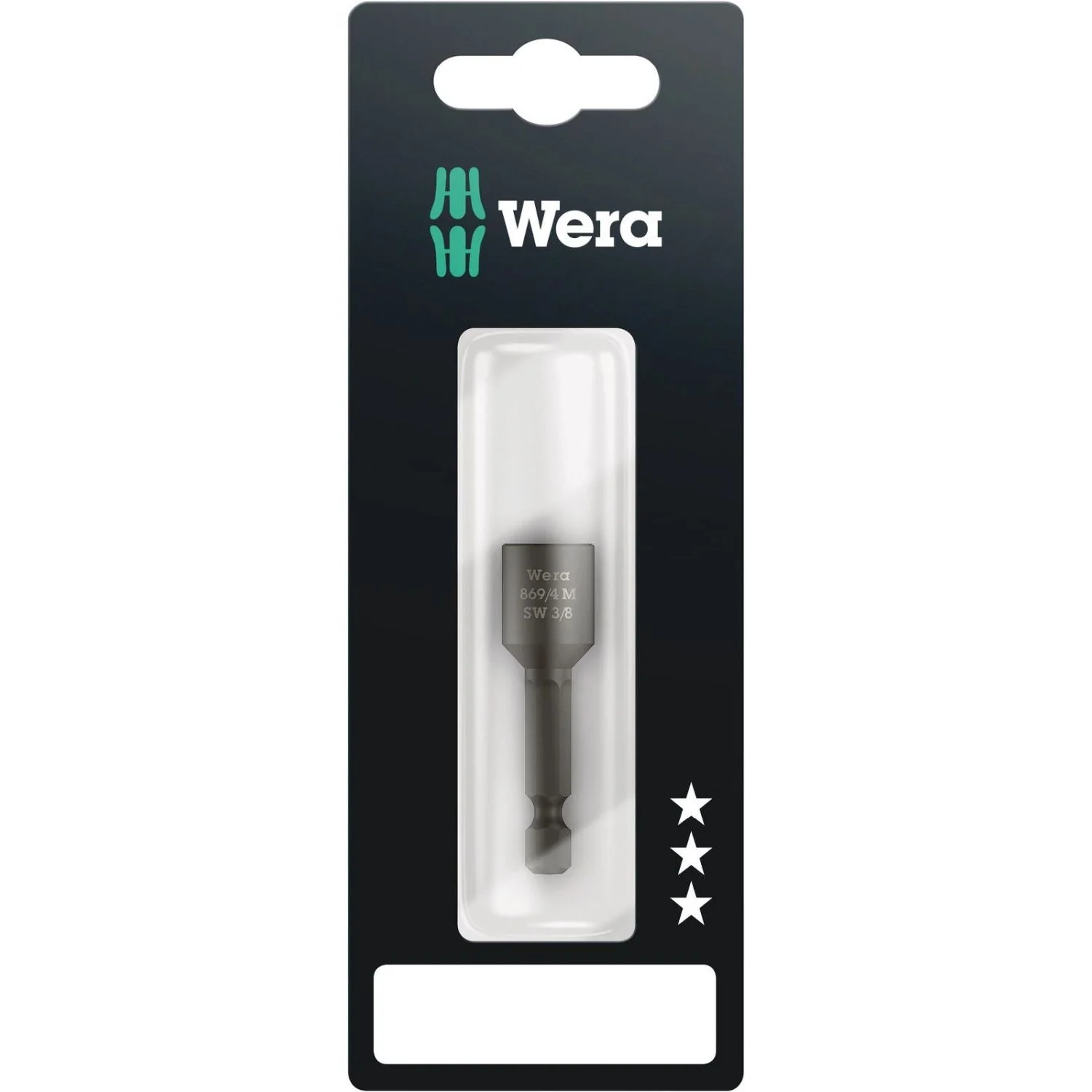 Wera 869/4 M SB Nutsetters, Magnetic, 3/8-in.x50-mm. - Image 1