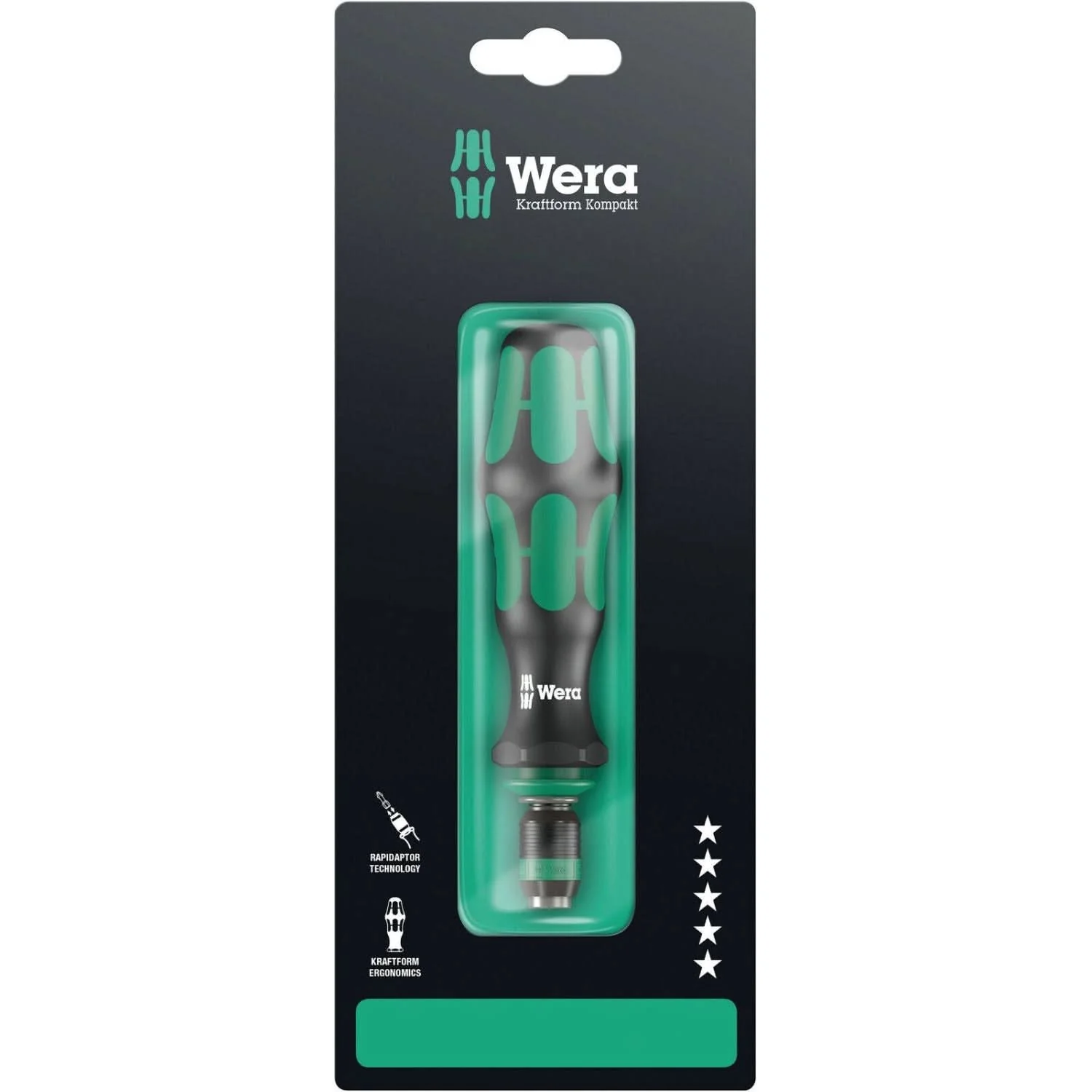 Wera 817 R SB Bitholding Screwdriver With Rapidaptor Quick-Release Chuck, 1/4-in.x133-mm. - Image 1
