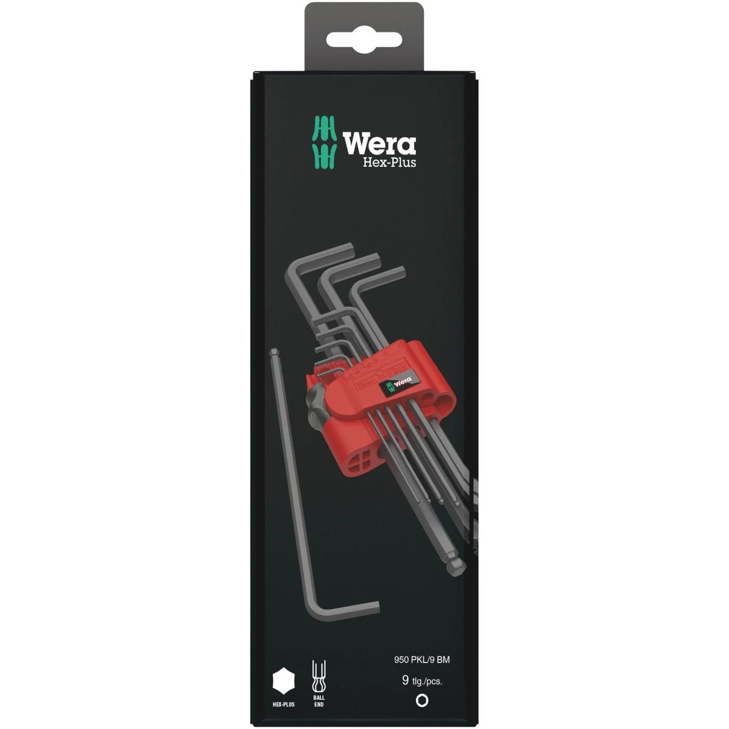 Wera 950/9 Hex-Plus 6 SB L-Key Set, Metric, Blacklaser, 9-Pieces - Image 2
