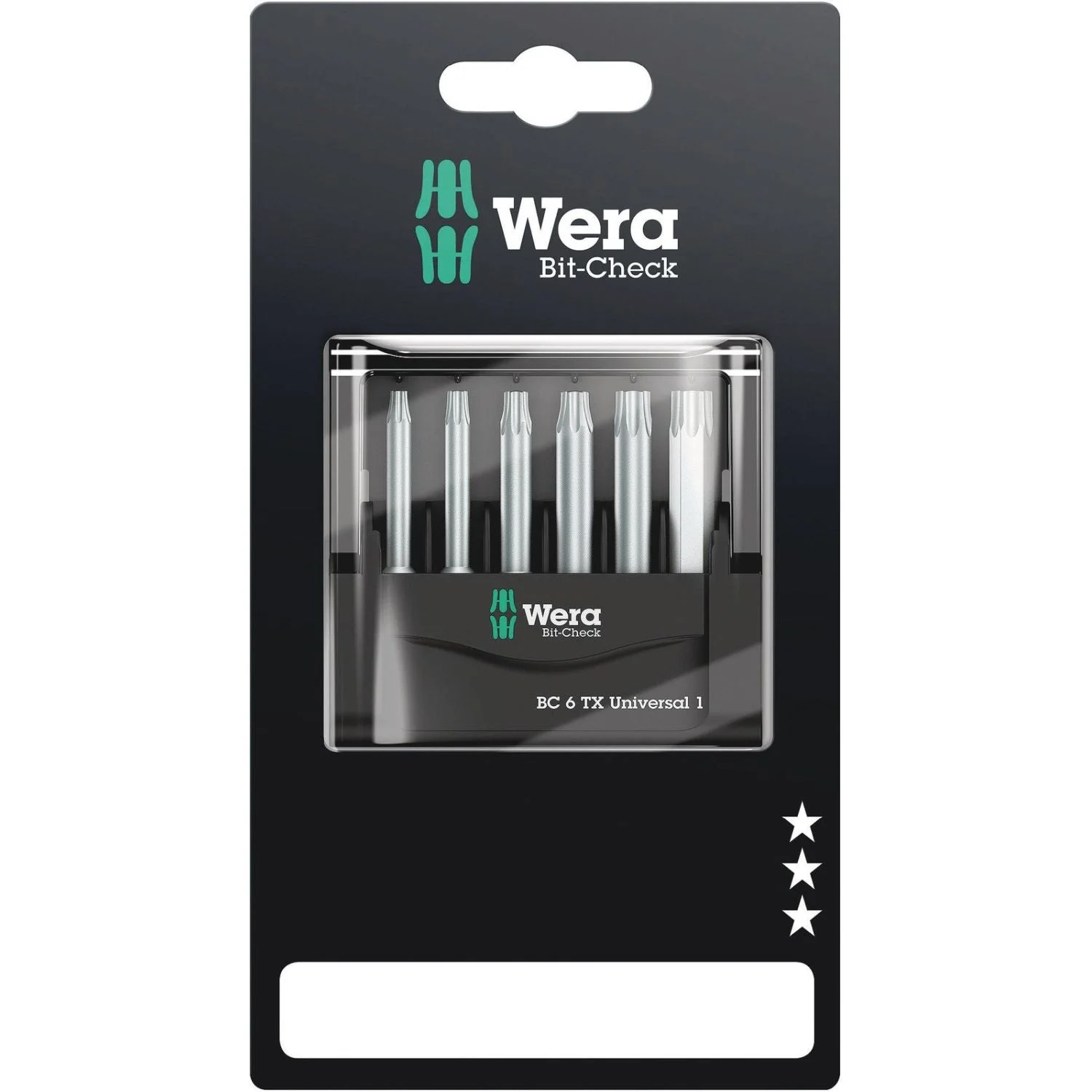Wera Bit-Check 6 Torx Universal 1 SB, 6-Pieces - Image 2