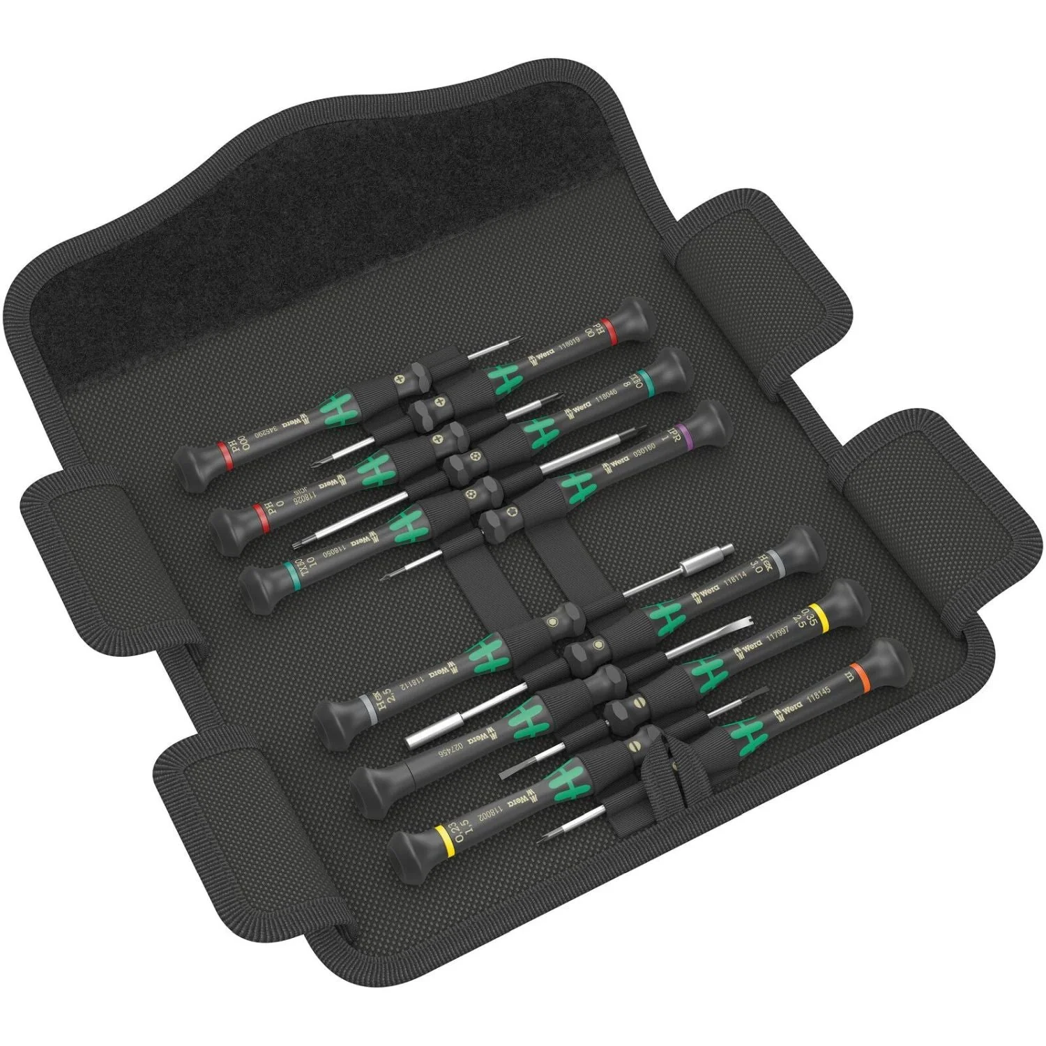 Wera Kraftform Micro 12 Electronics 1 Screwdriver Set For Electronic Applications, 12-Pieces - Image 2