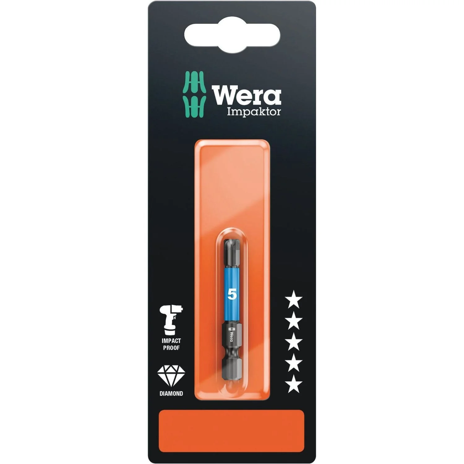 Wera 840/4 Imp Dc Impaktor Bit SB, 4x50-mm. - Image 2
