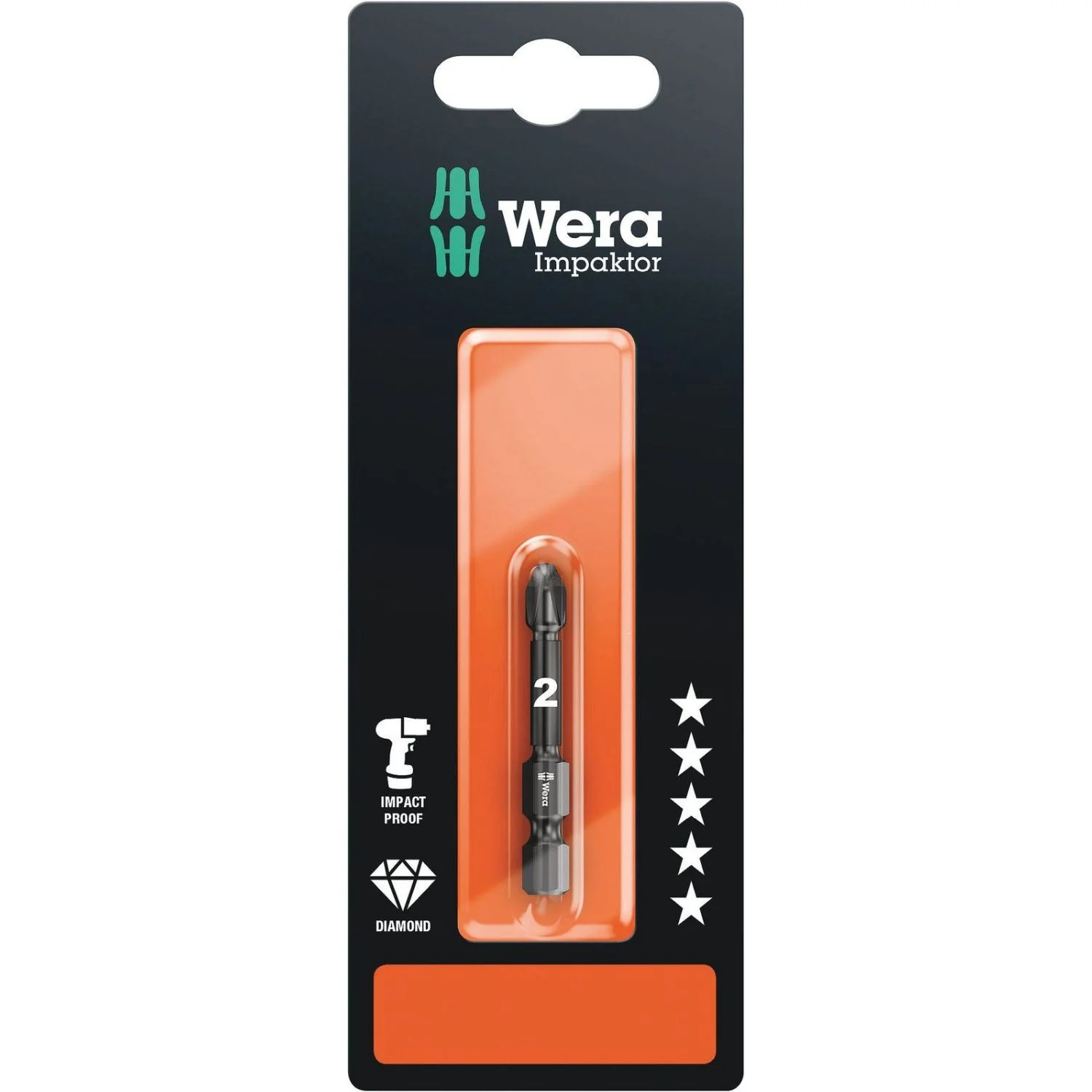 Wera 855/4 Imp Dc Impaktor Bit SB, Pz 3x50-mm. - Image 2