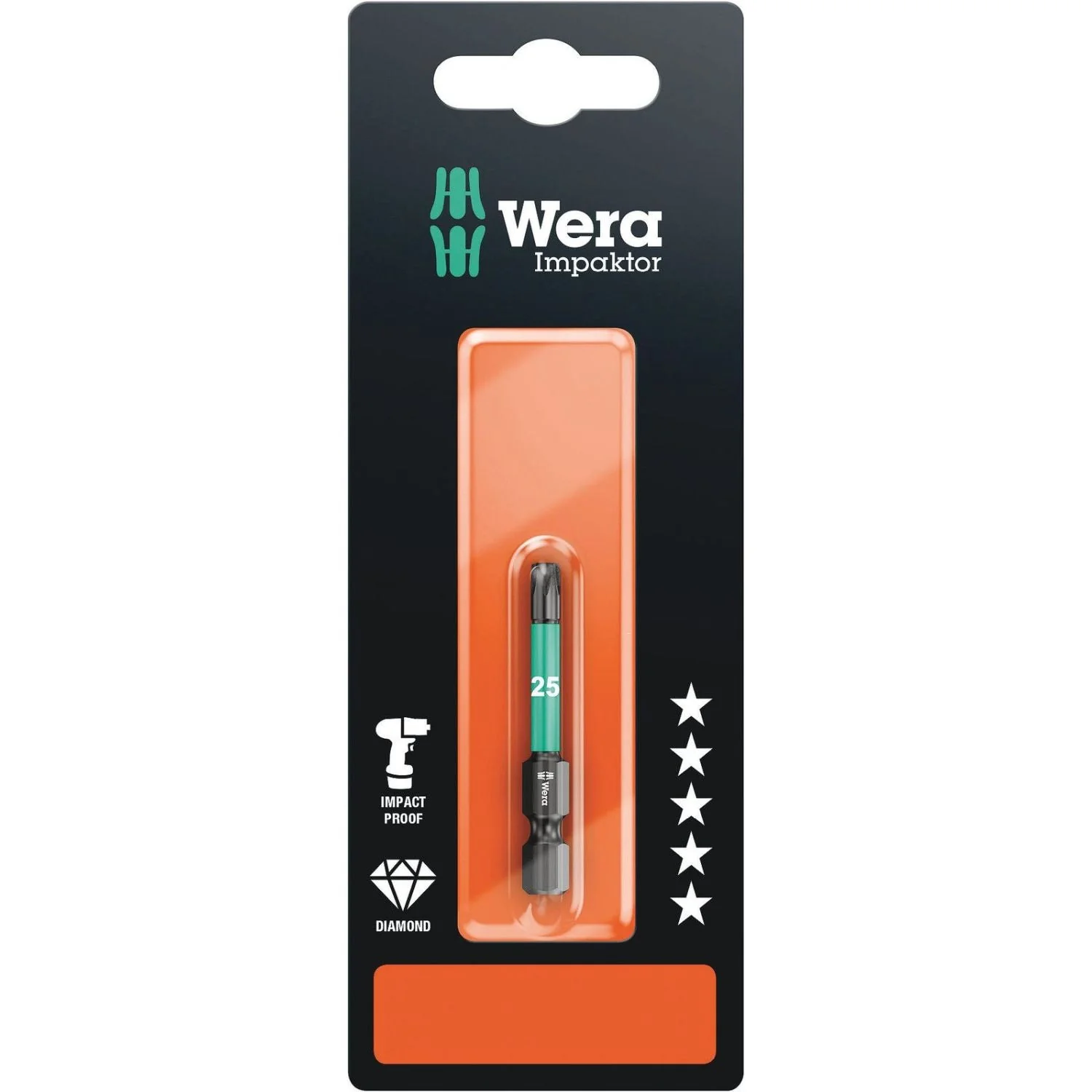 Wera 867/4 Imp Dc SB Impaktor Bit, Torx 30x50-mm. - Image 2