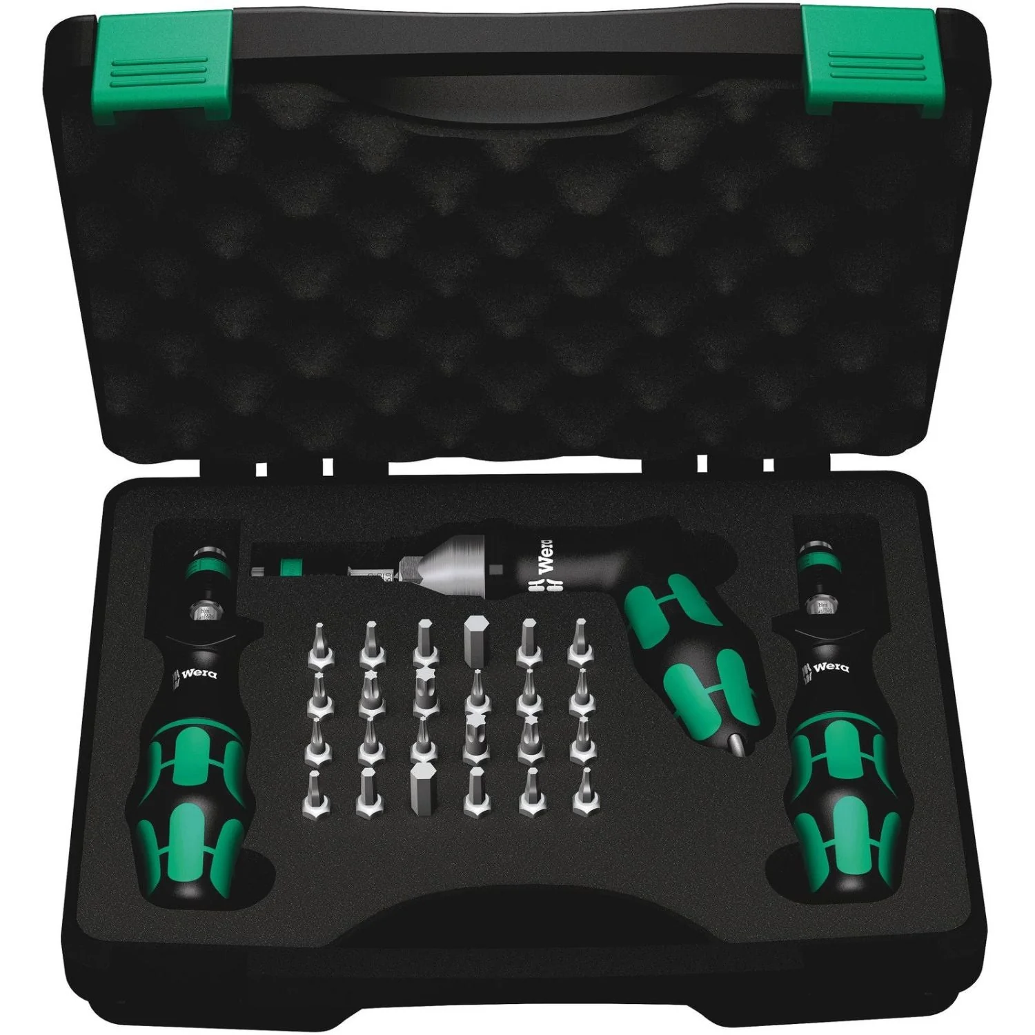 Wera 7440/41/42 Kraftform Torque Screwdriver Set 0.3-6.0 Nm, 27-Pieces - Image 1