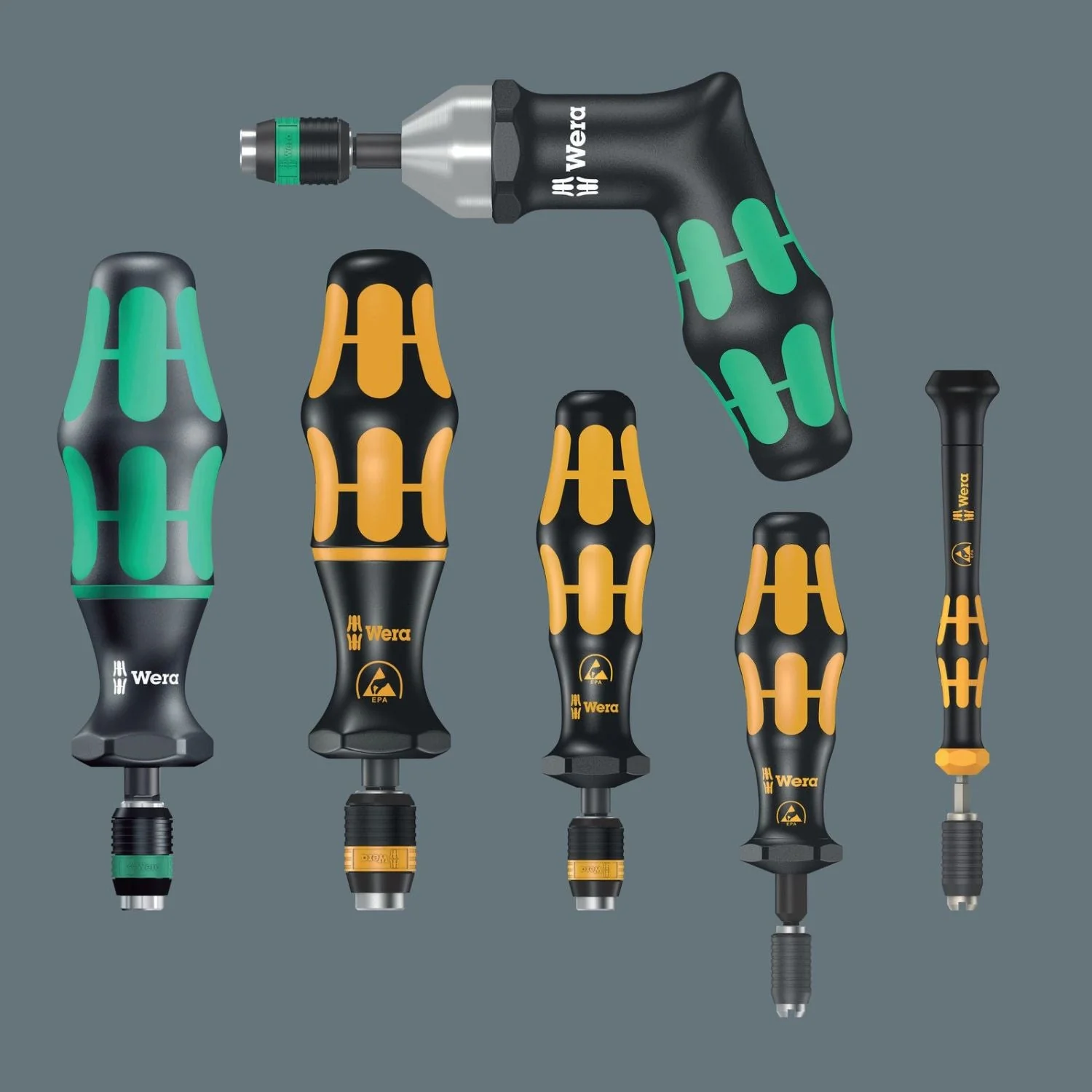 Wera 7400 Esd Series Kraftform Torque Screwdrivers, With Factory Pre-Set Value (0.1-1.5 Nm) And Rapidaptor Quick-Release Chuck, Handle Size 105-mm., 7460 Esdx0.3 Nmx0.3-1.2 Nm - Image 3
