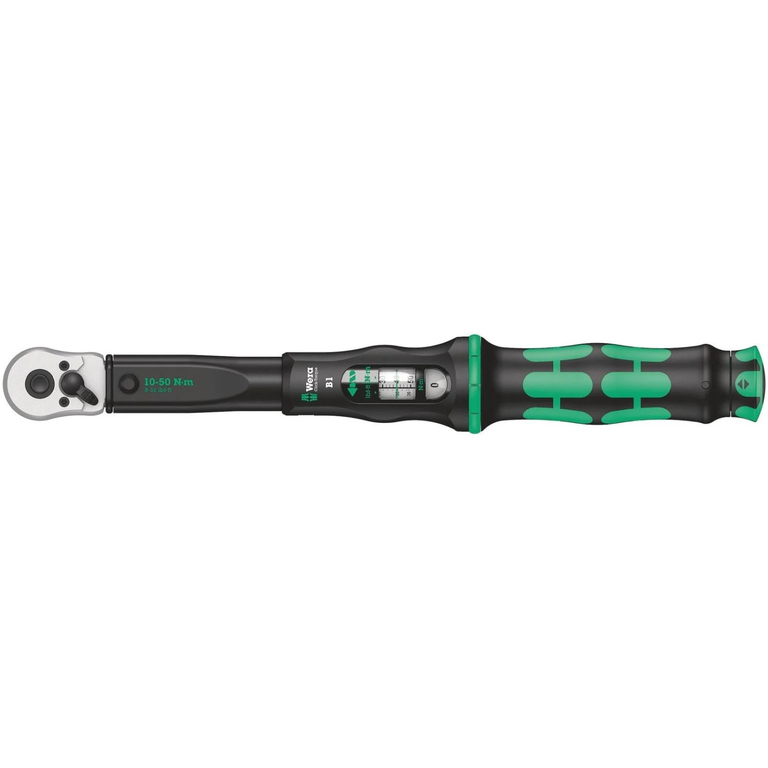 Wera Click-Torque B 1 Torque Wrench With Reversible Ratchet, 10-50 Nm, 3/8-in.x10-50 Nm - Image 2