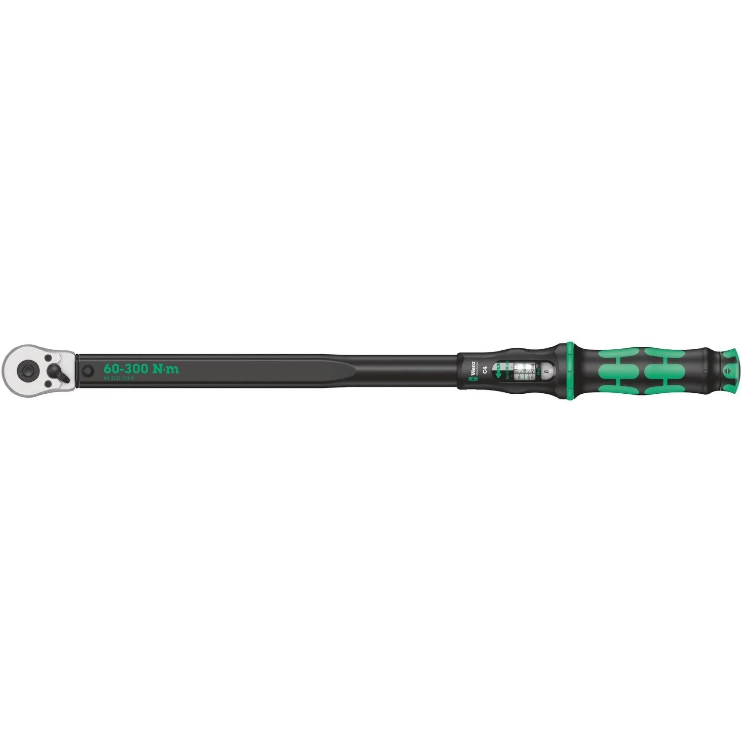 Wera Click-Torque C 4 Torque Wrench With Reversible Ratchet, 60-300 Nm, 1/2-in.x60-300 Nm - Image 1