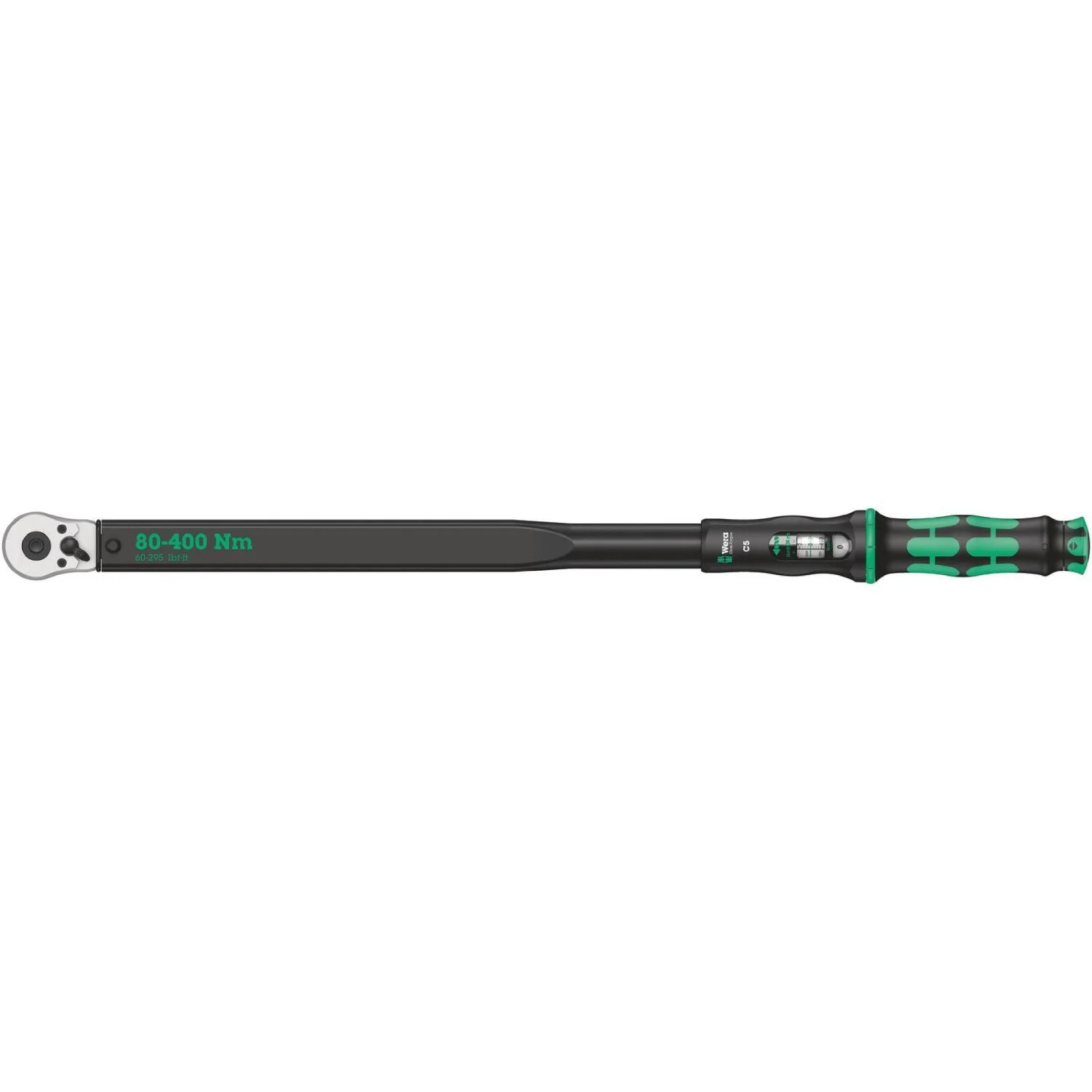 Wera Click-Torque C 5 Torque Wrench With Reversible Ratchet, 80-400 Nm, 1/2-in.x80-400 Nm - Image 1