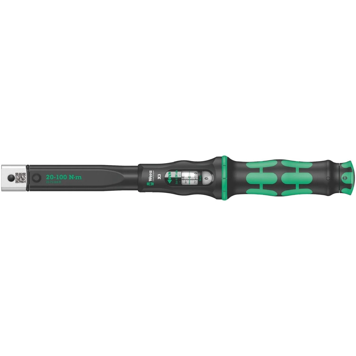 Wera Click-Torquex3 Torque Wrench For Insert Tools, 20-100 Nm, 9X12x20-100 Nm - Image 2