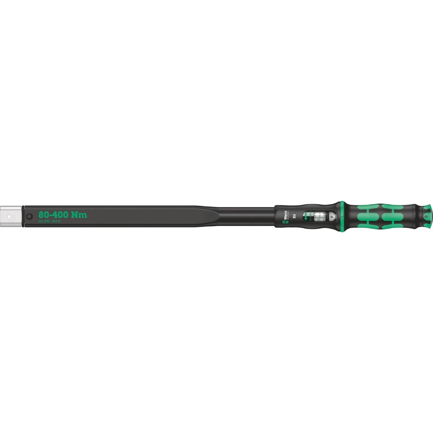 Wera Click-Torquex6 Torque Wrench For Insert Tools, 80-400 Nm, 14X18x80-400 Nm