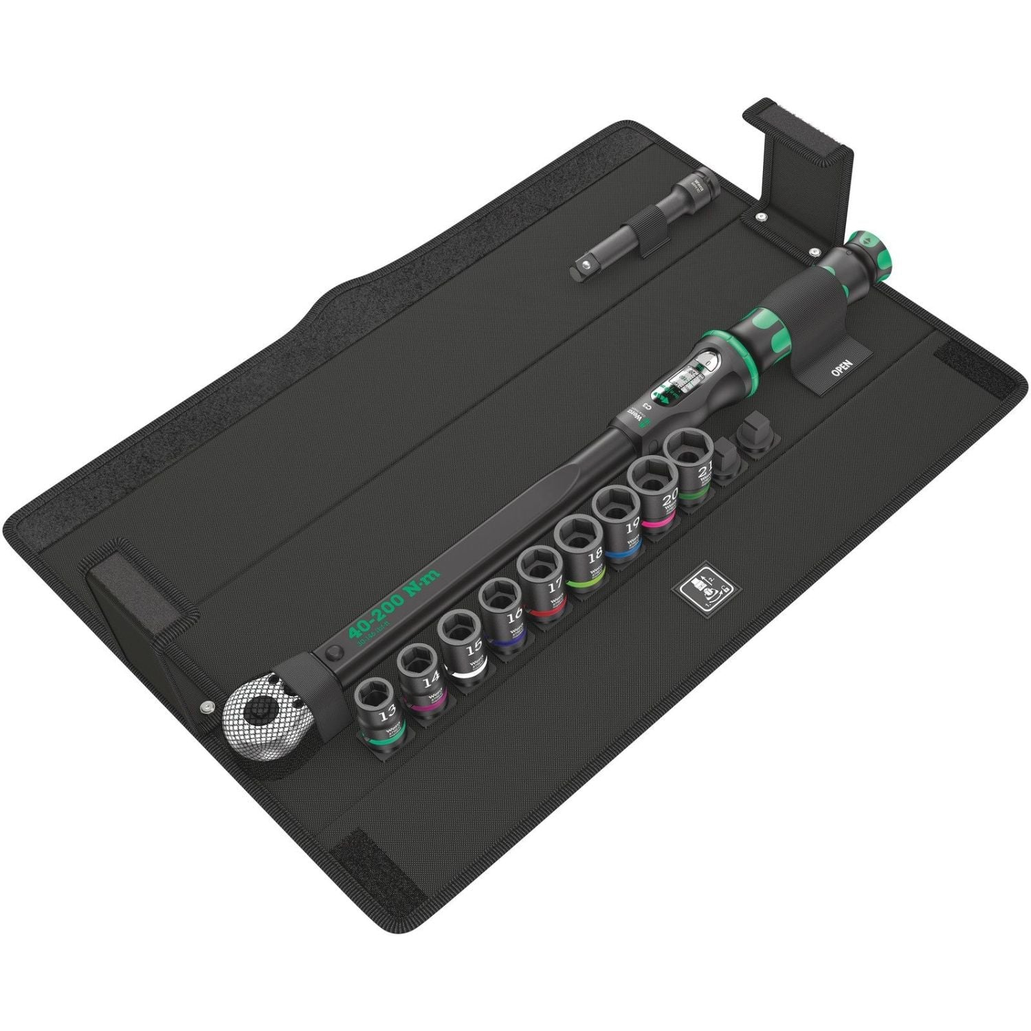 Wera Click-Torque C 3 Set 2 For Cement Screwdriving, 40-200 Nm, 11-Pieces - Image 1
