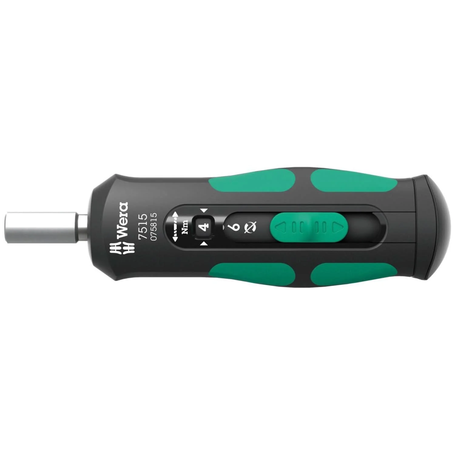 Wera 7515 Kraftform Safe-Torque Speed Torque Screwdriver, 2-6 Nm, 1/4-in.x2.0 Nmx3.0 Nmx4.0 Nmx5.0 Nmx6.0 Nmx147.5-mm. - Image 1