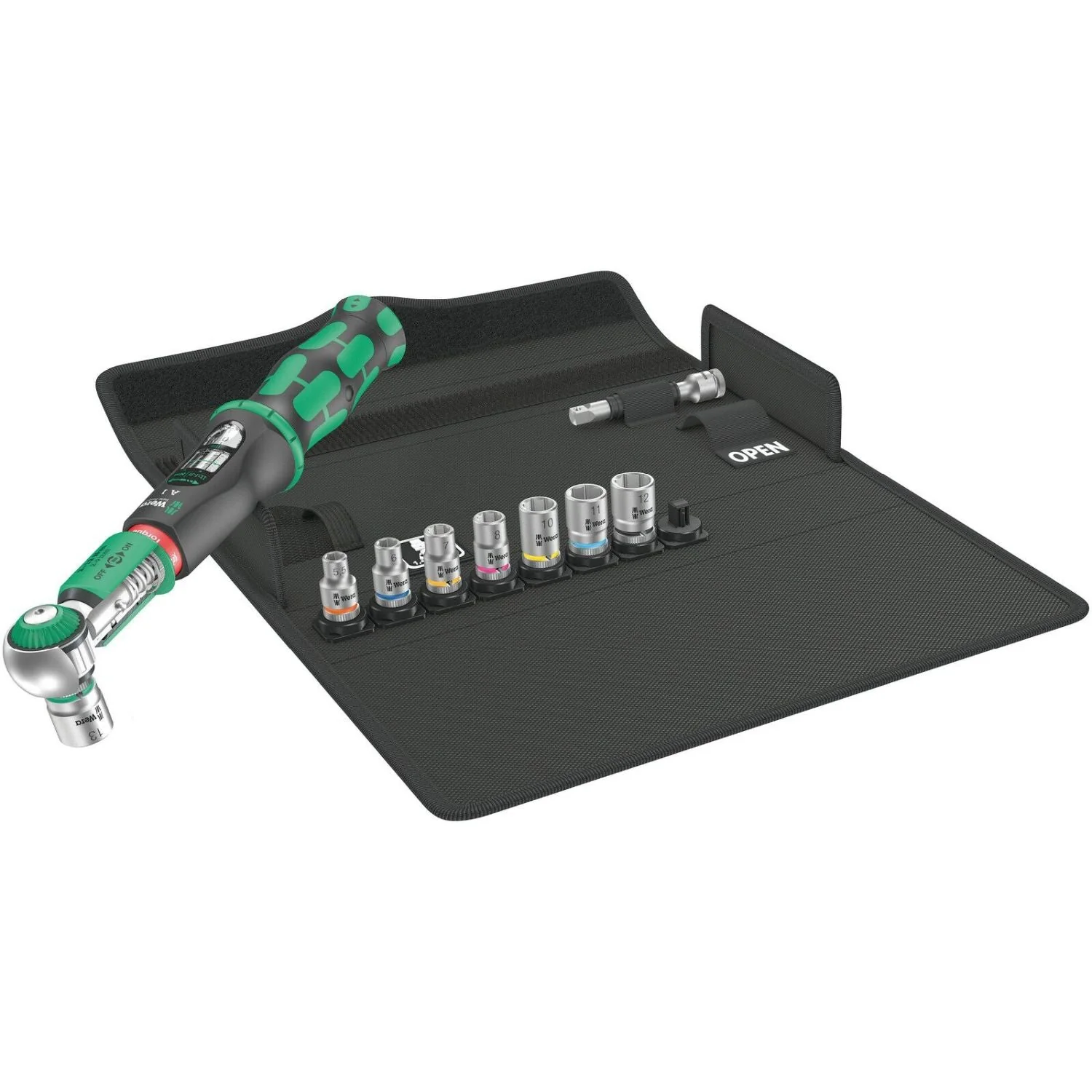 Wera Safe-Torque A 1 Set 1, 1/4-in. Square Head Drive, 2-12 Nm, 10-Pieces
