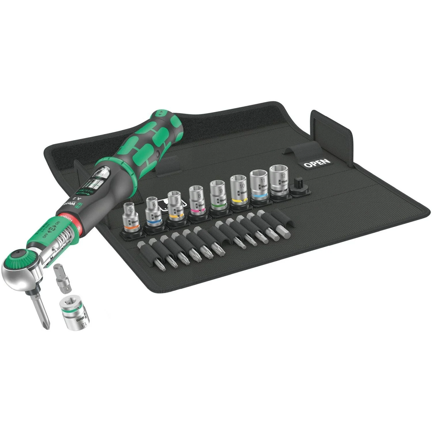 Wera Safe-Torque A 2 Set 1, 1/4-in. Hexagonal, 2-12 Nm, 23-Pieces