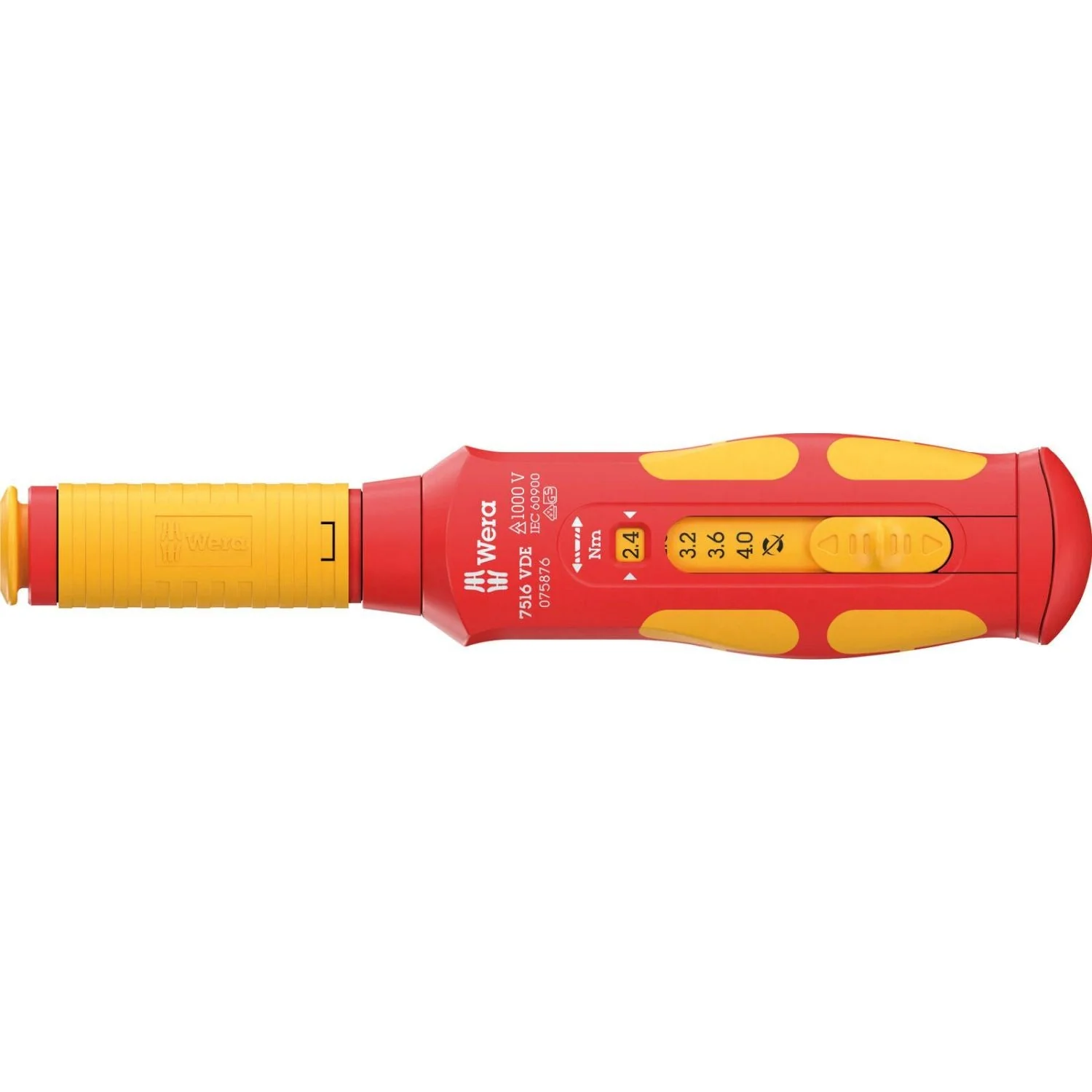 Wera 7516 VDE Kraftform Safe-Torque Speed Torque Screwdriver, 2.4-4.0 Nm, 9x2.4 Nmx2.8 Nmx3.2 Nmx3.6 Nmx4.0 Nmx192-mm. - Image 2