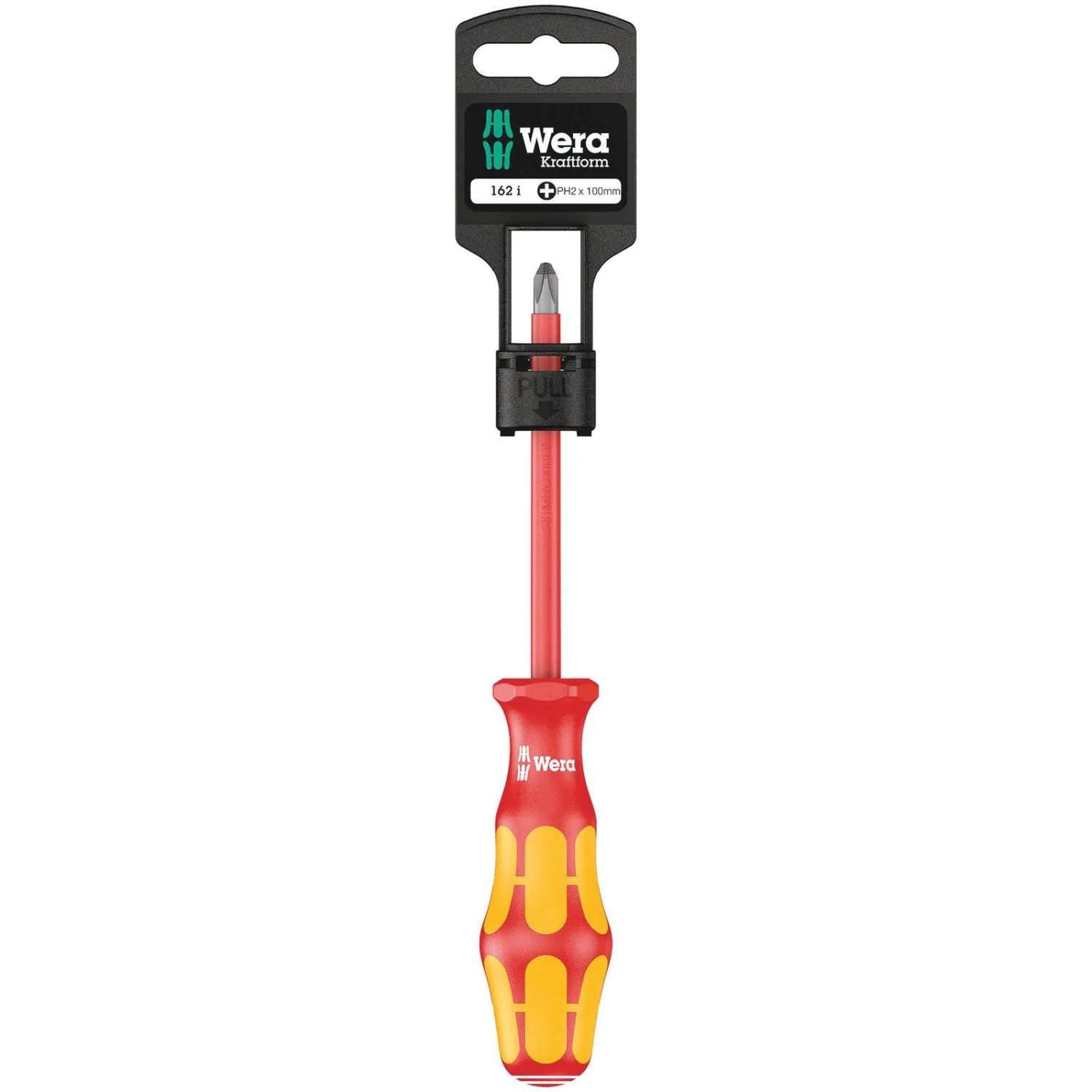 Wera 162 I Ph SB VDE Insulated Screwdriver For Phillips Screws, Ph 2x100-mm. - Image 2