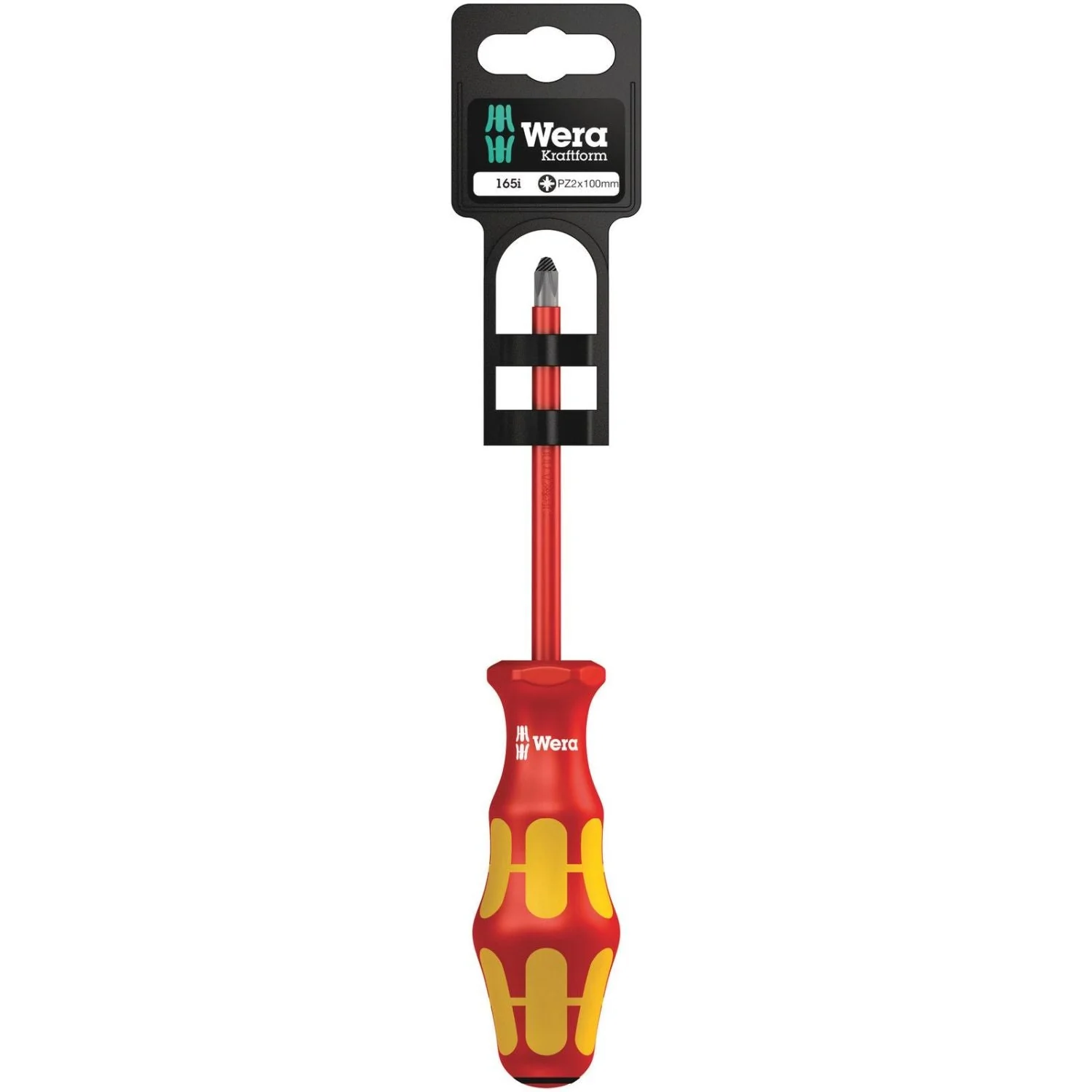 Wera 165 I Pz SB VDE Insulated Screwdriver For Pozidriv Screws, Pz 1x80-mm. - Image 2