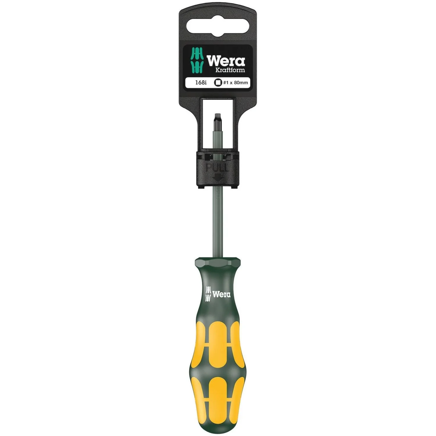 Wera 168 I SB VDE Insulated Screwdriver For Square Socket Head Screws, # 1x80-mm. - Image 2