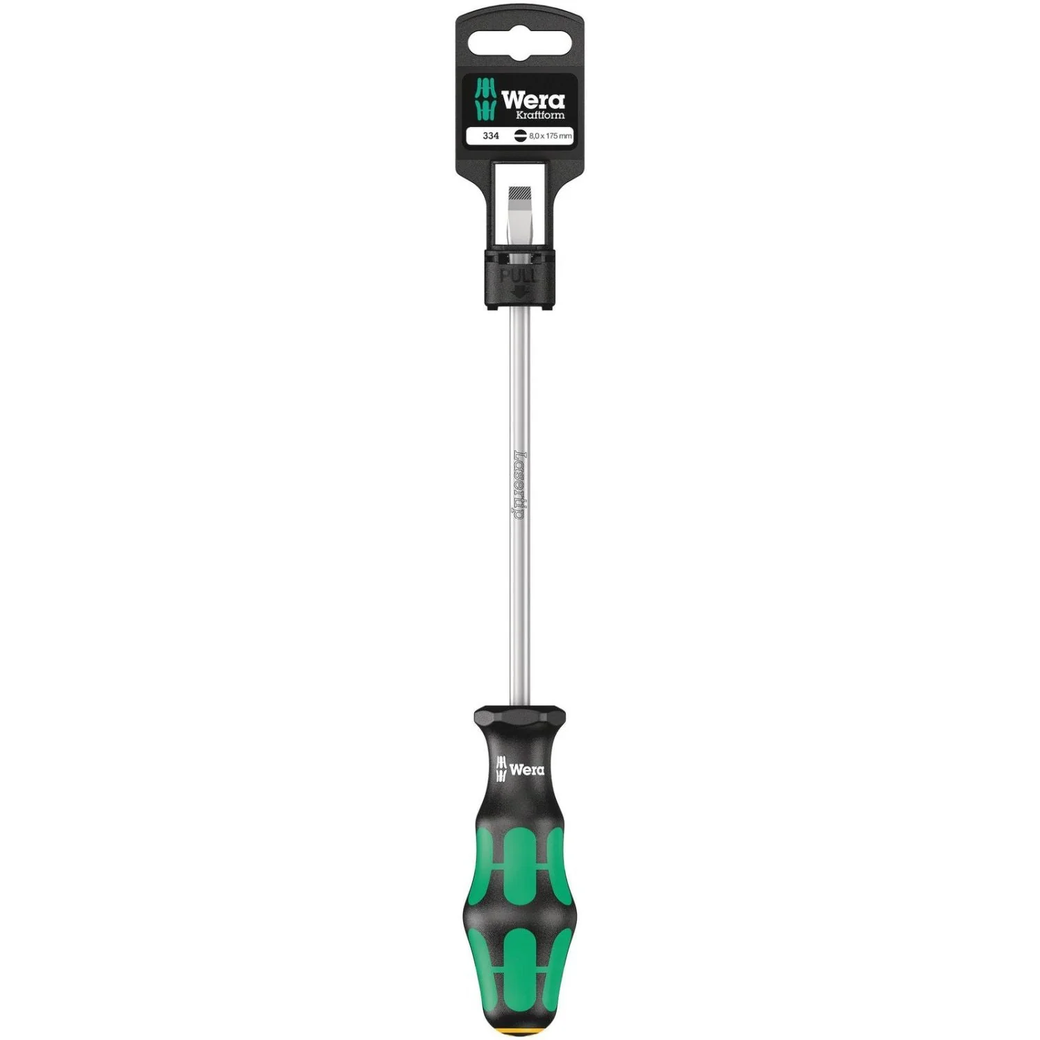 Wera 334 SB Screwdriver For Slotted Screws, 1.2x8x175-mm. - Image 1