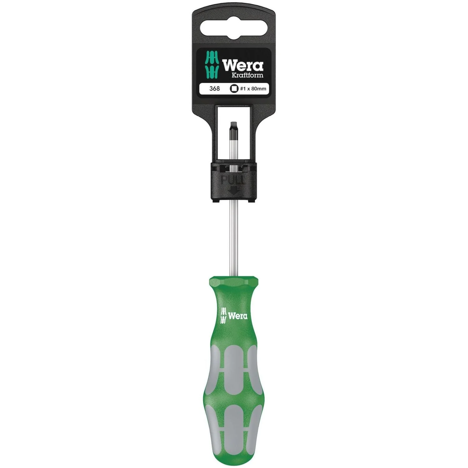 Wera 368 SB Screwdriver For Square Socket Head Screws, # 1x80-mm. - Image 1