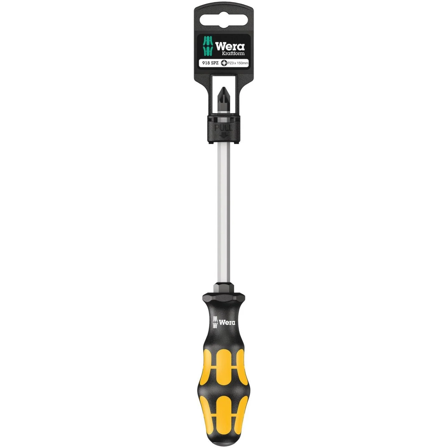 Wera 918 Spz SB Screwdriver For Pozidriv Screws, Pz 3x150-mm. - Image 1