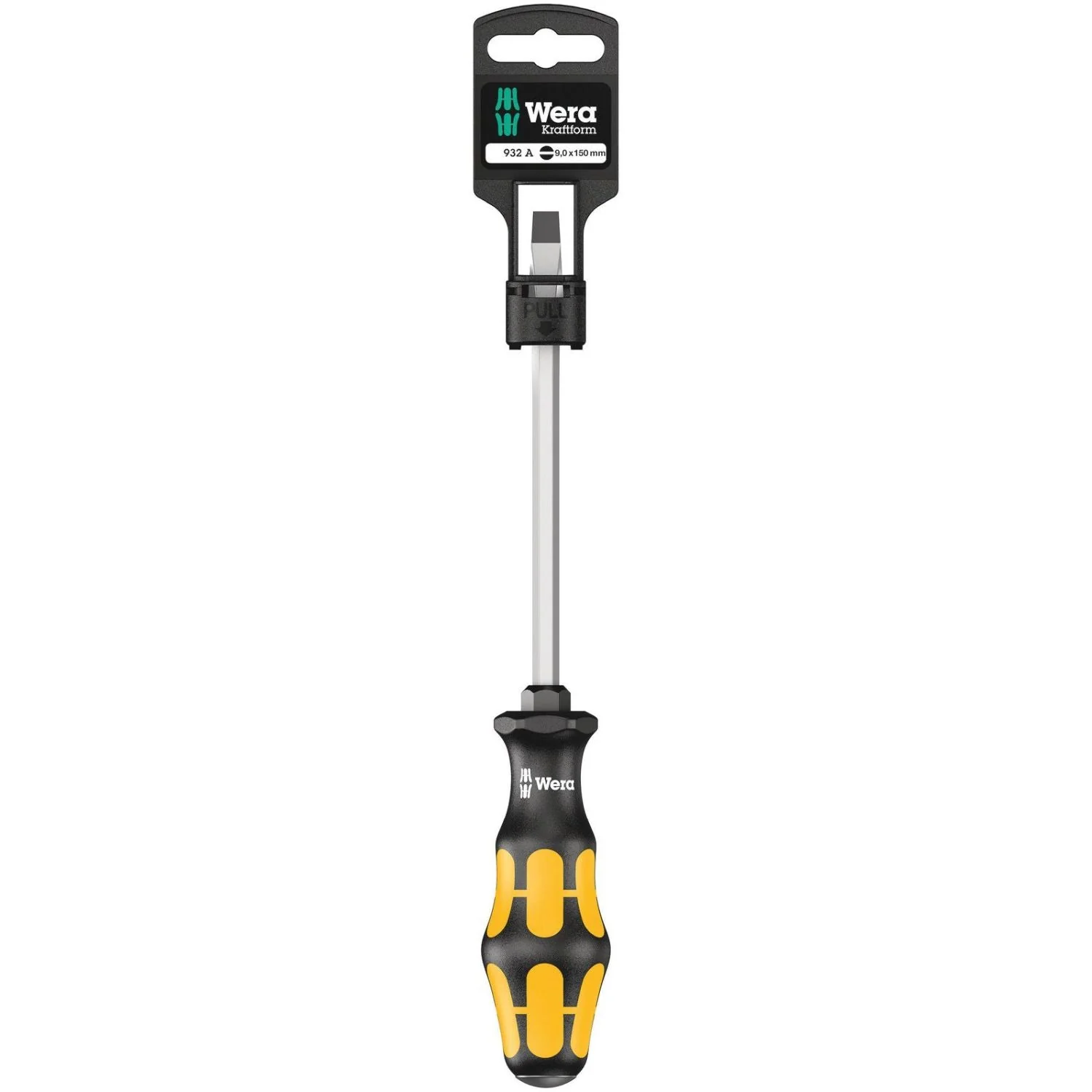 Wera 932 A SB Screwdriver For Slotted Screws, 1.6x9x150-mm. - Image 1