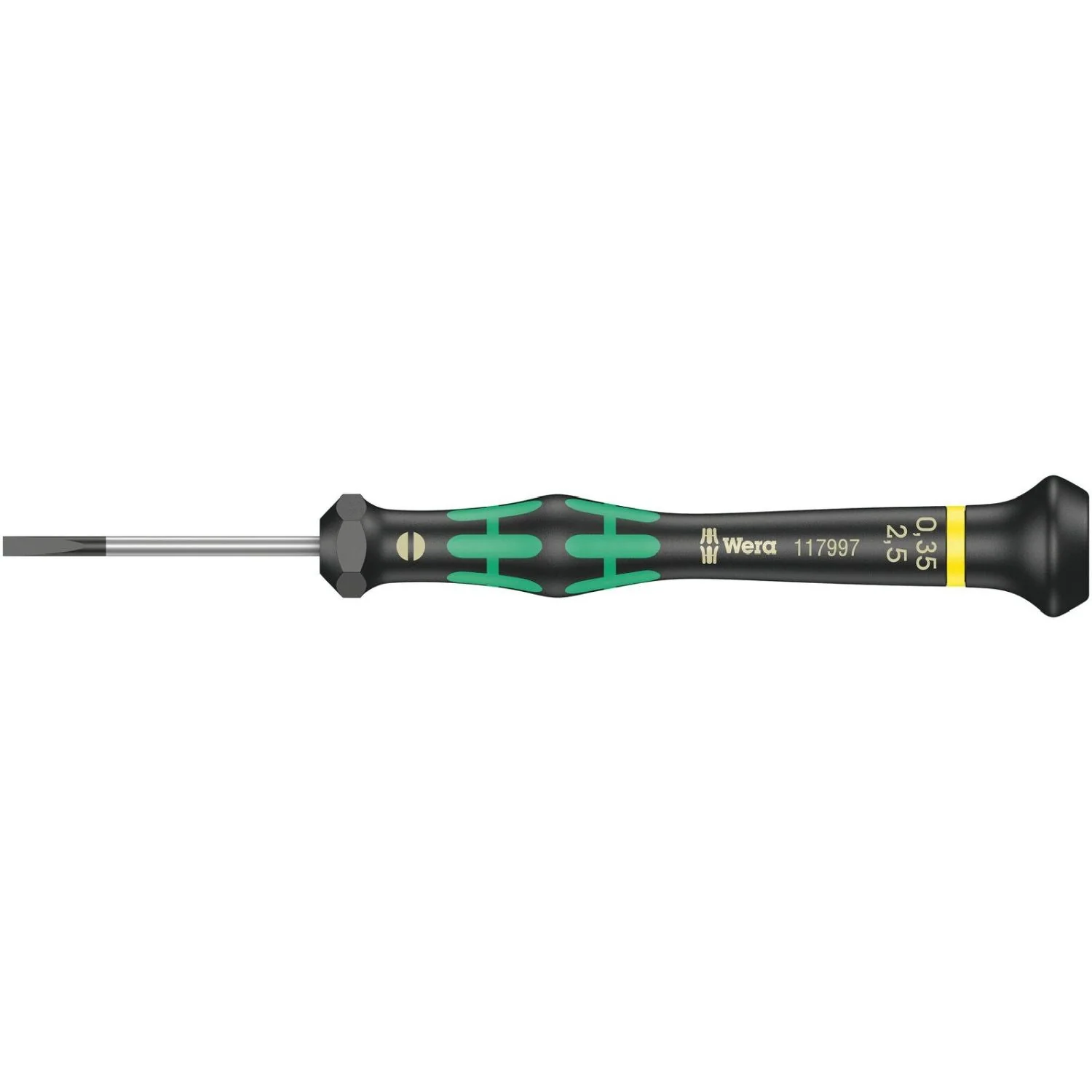 Wera 2035 Screwdriver For Slotted Screws For Electronic Applications, 0.40x2x100-mm. - Image 2