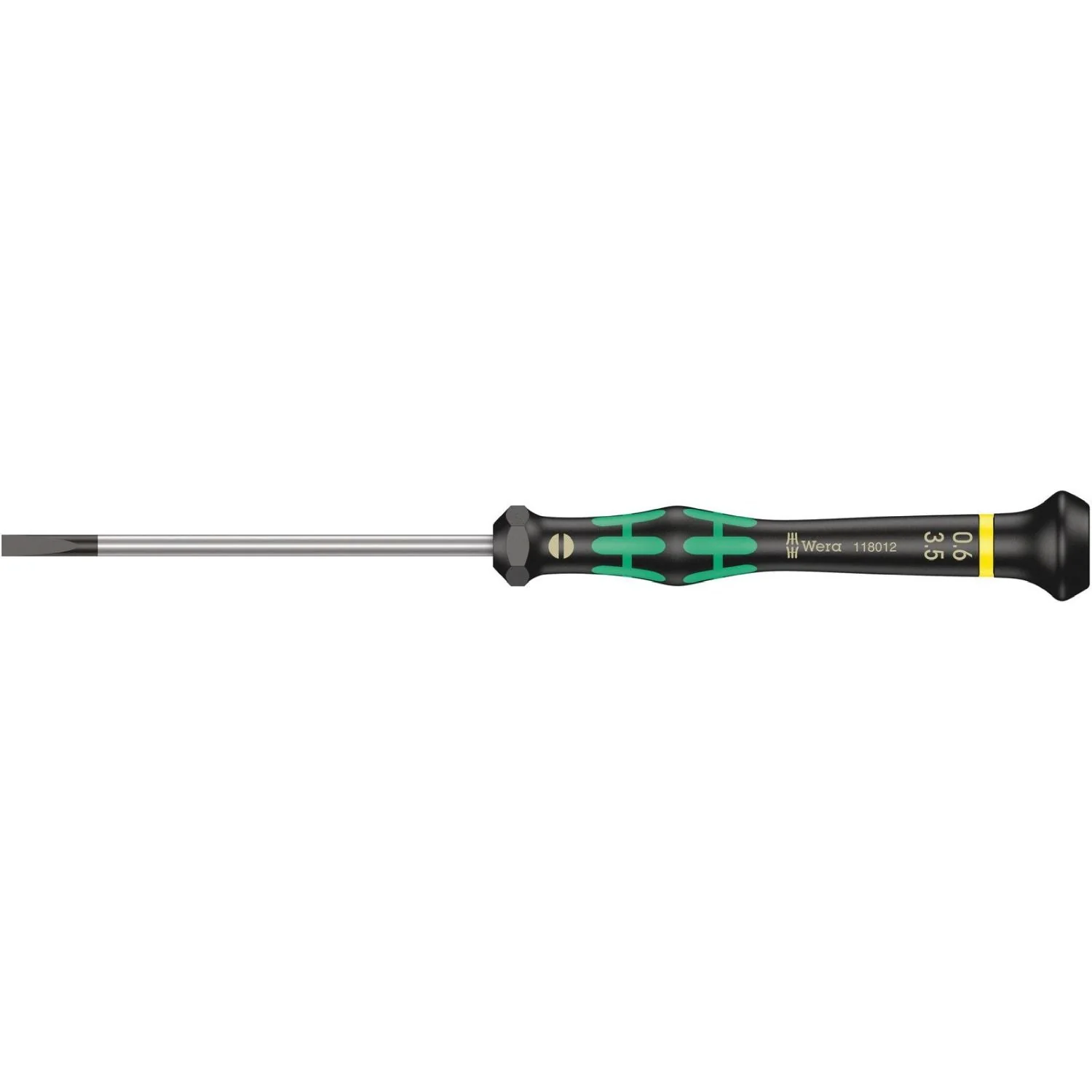 Wera 2035 Screwdriver For Slotted Screws For Electronic Applications, 0.60x3.5x80-mm. - Image 1