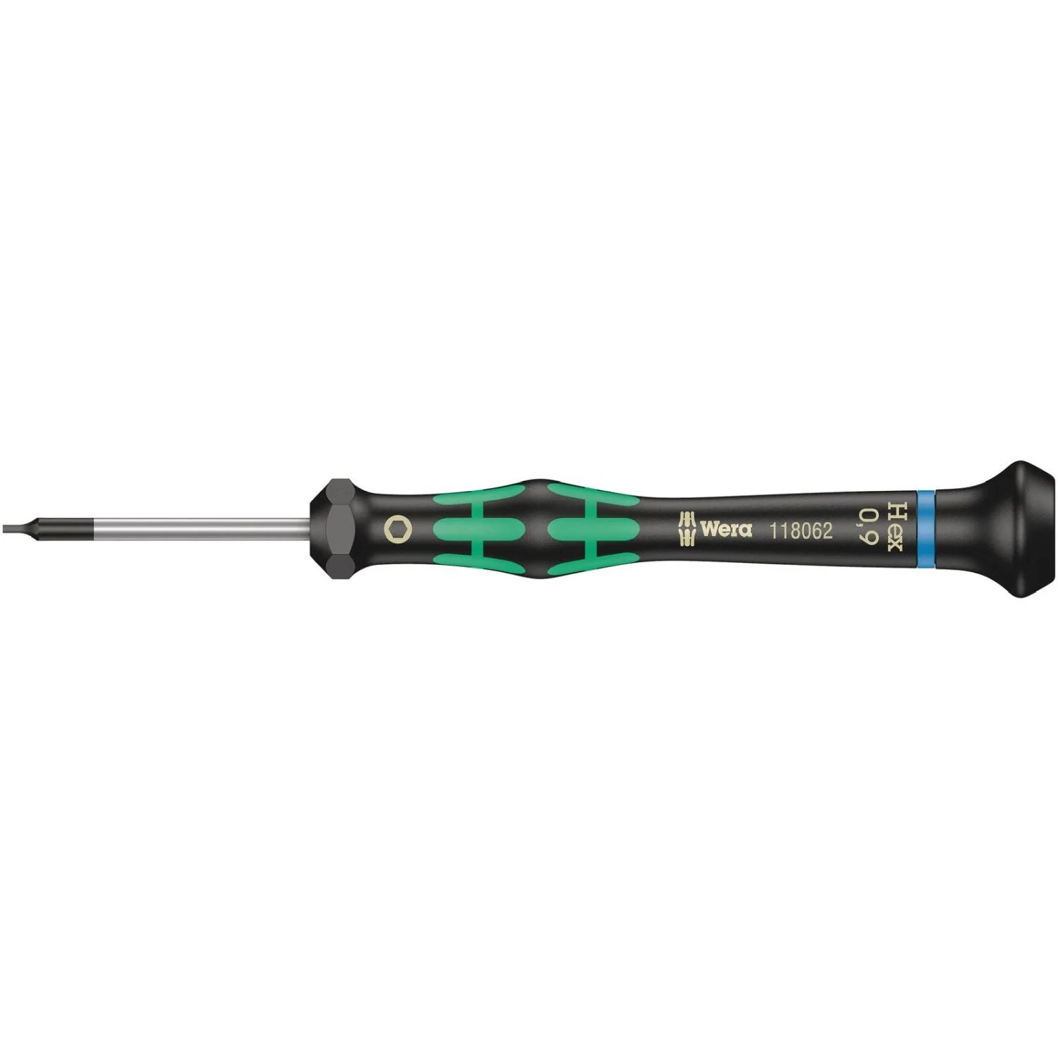 Wera 2054 Screwdriver For Hexagon Socket Screws For Electronic Applications, 0.9x40-mm. - Image 1
