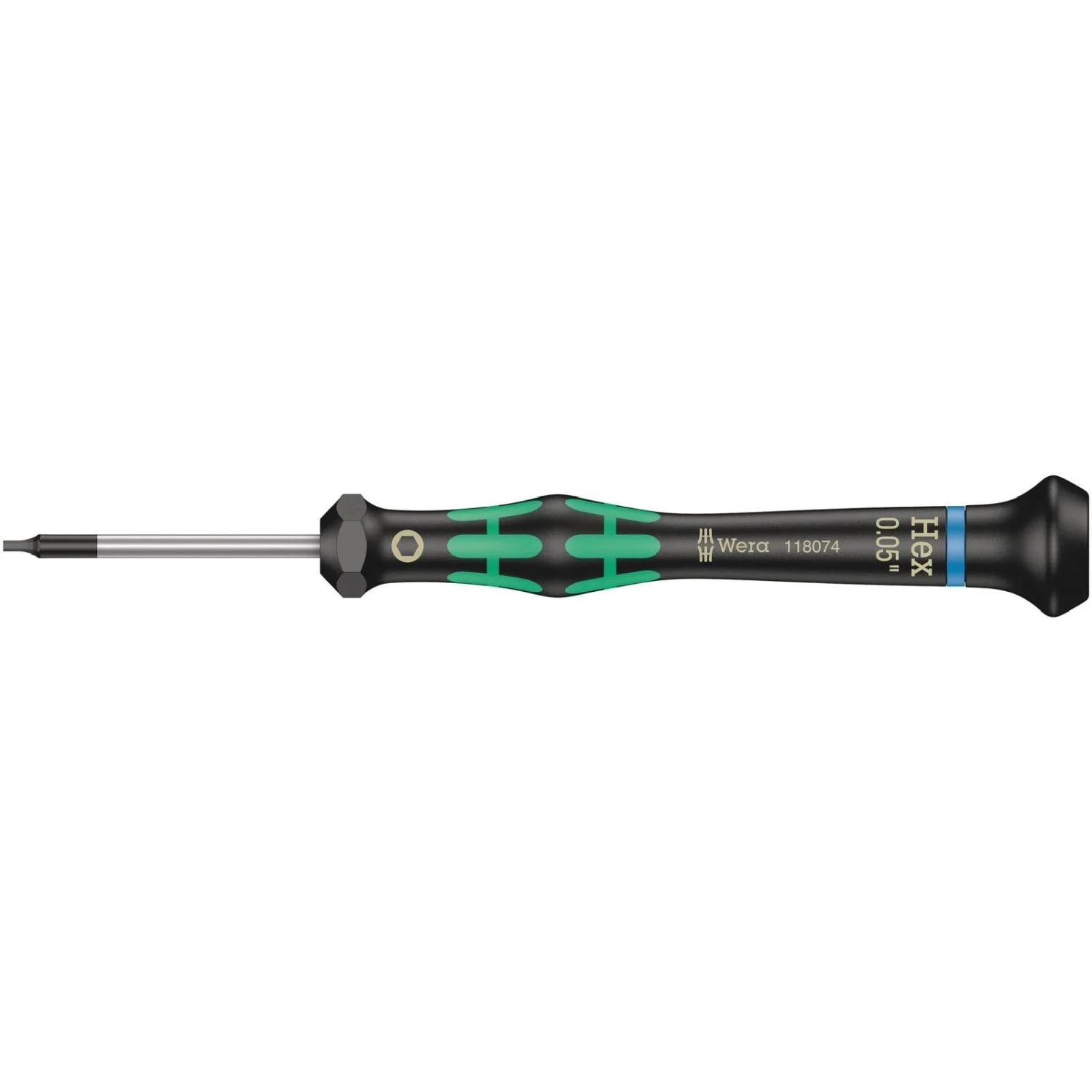 Wera 2054 Screwdriver For Hexagon Socket Screws For Electronic Applications, 3x60-mm. - Image 1