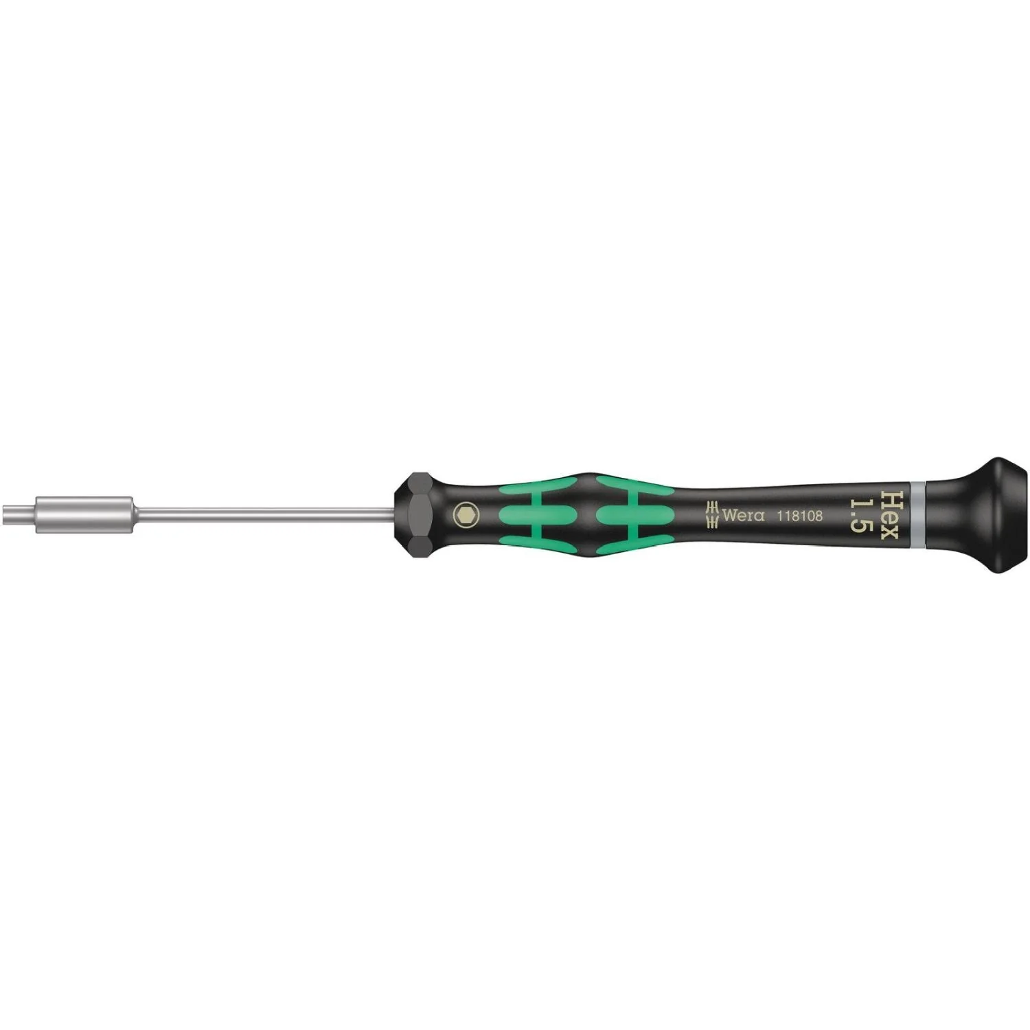 Wera 2069 Nutdriver For Electronic Applications, 1.5x60-mm. - Image 1