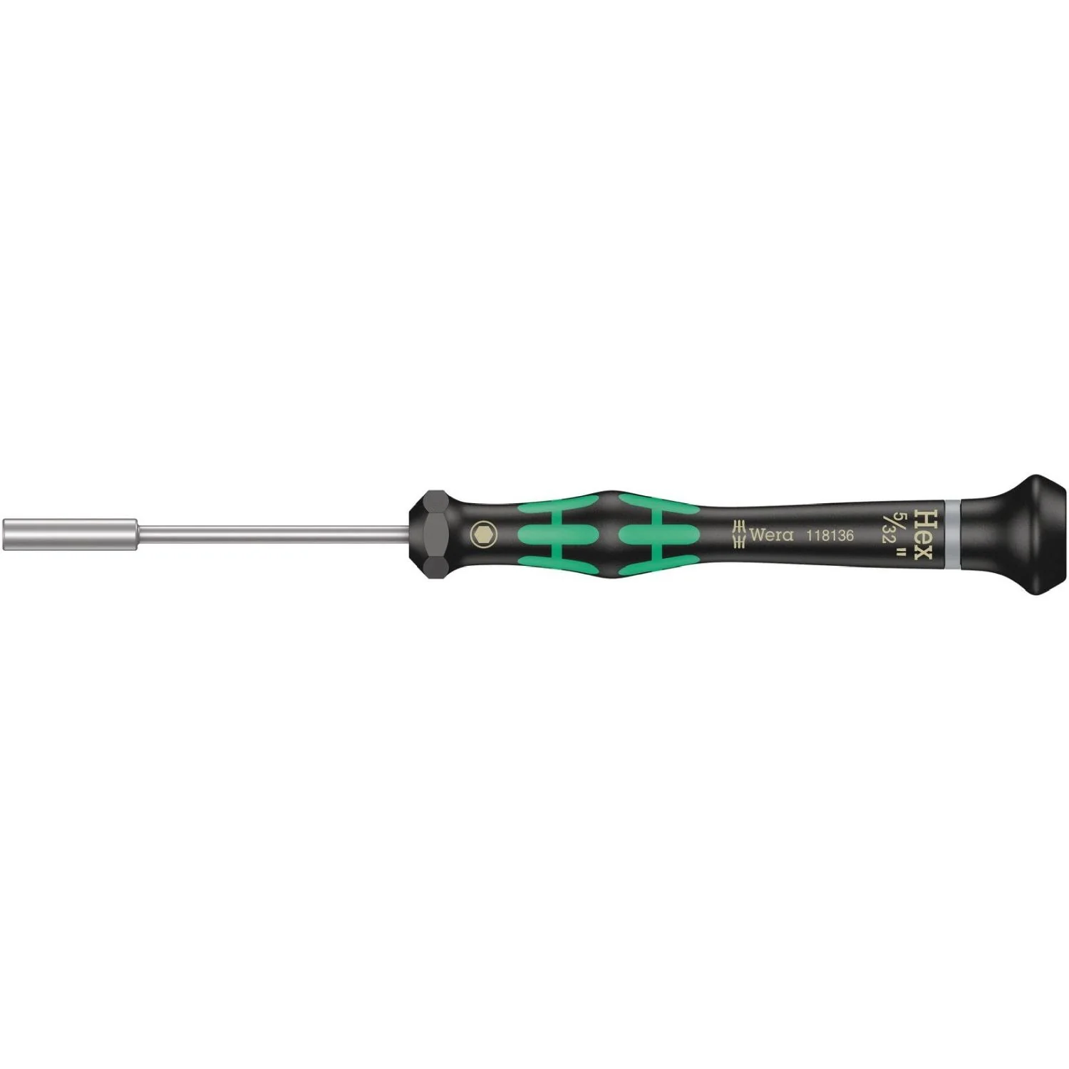 Wera 2069 Nutdriver For Electronic Applications, 5/32-in.x60-mm. - Image 1