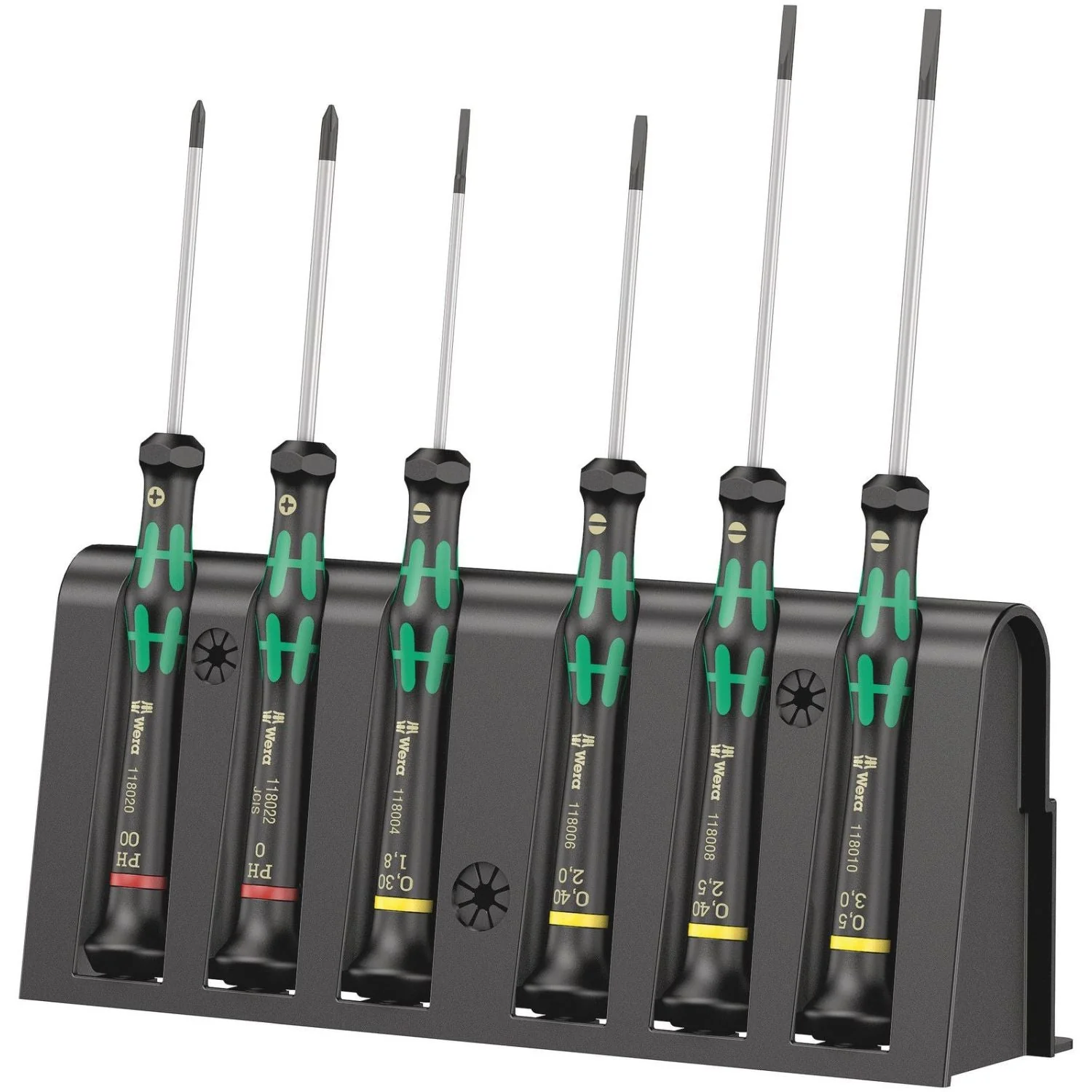 Wera 2035/6 A Screwdriver Set And Rack For Electronic Applications, 6-Pieces - Image 2