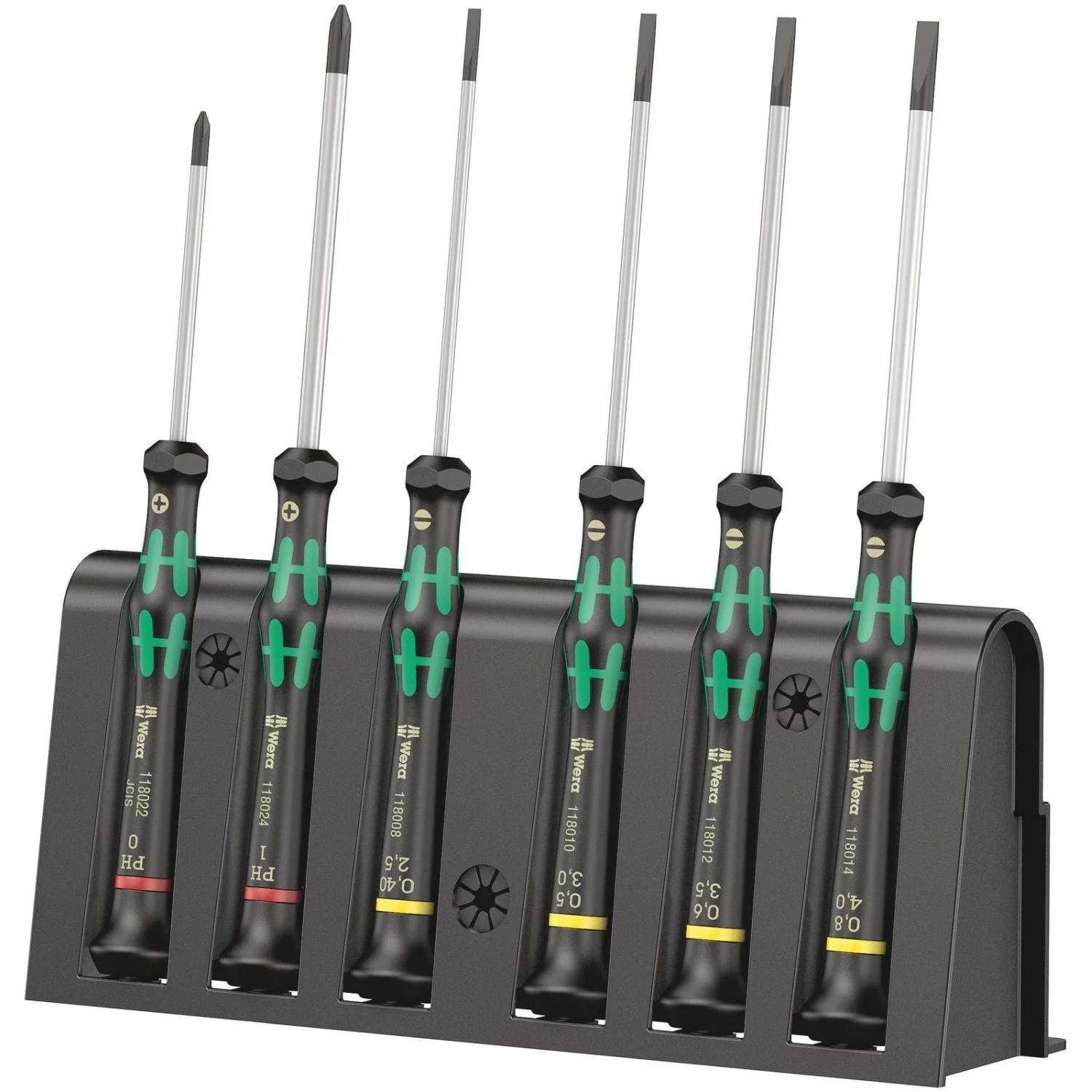 Wera 2035/6 B Screwdriver Set And Rack For Electronic Applications, 6-Pieces - Image 2