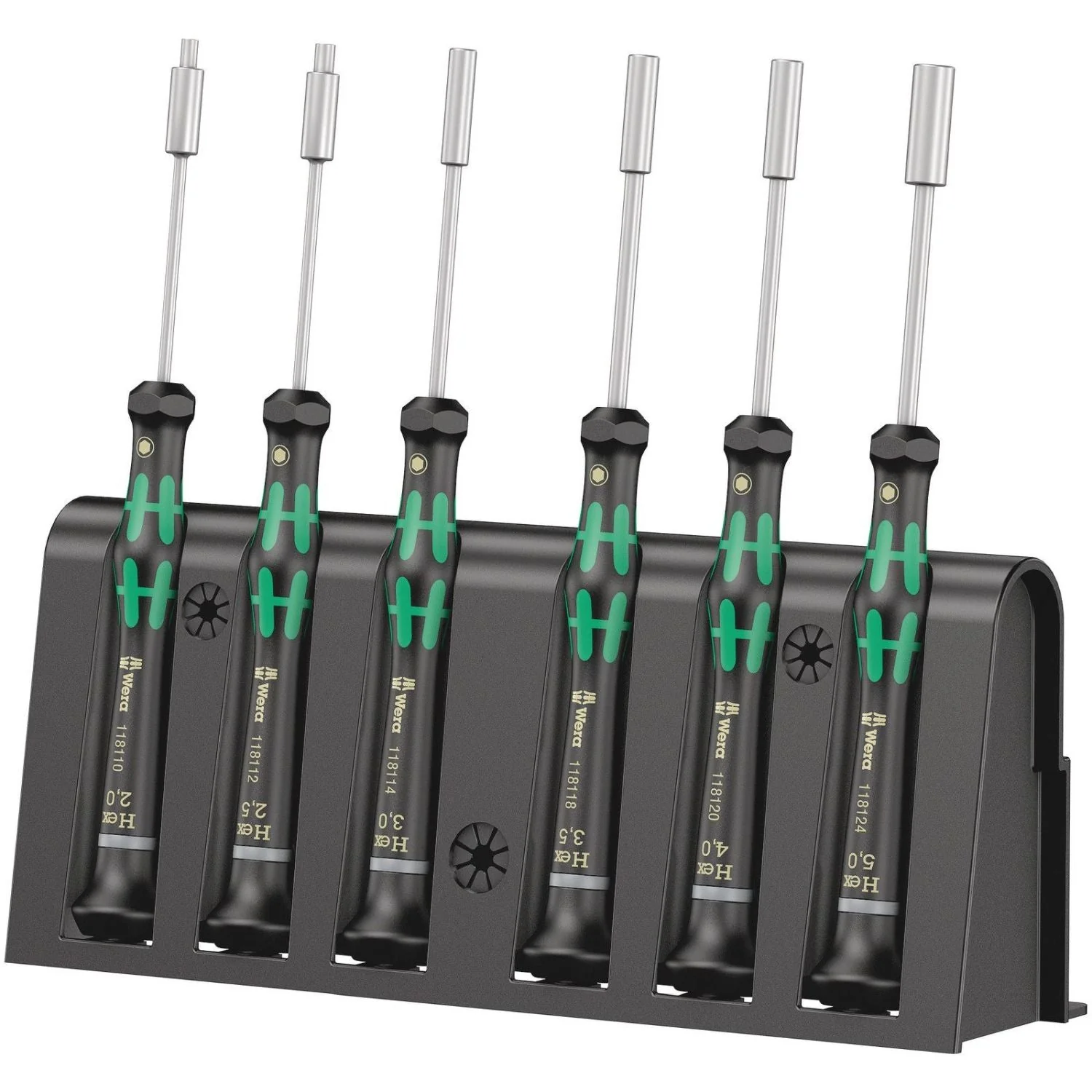 Wera 2069/6 Screwdriver Set And Rack For Electronic Applications, 6-Pieces - Image 1