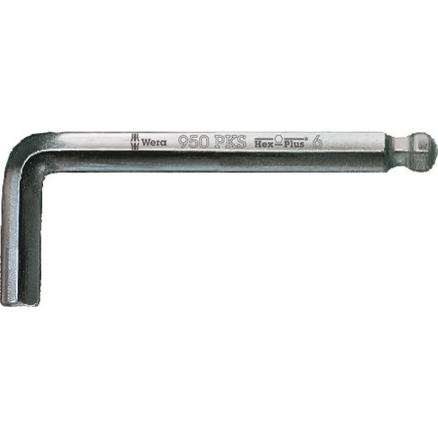 Wera 950 Pks L-Key, Metric, Chrome-Plated, 2x56-mm. - Image 1