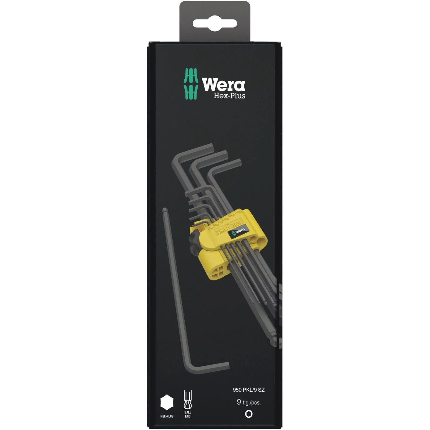 Wera 950/9 Hex-Plus Imperial 1 SB L-Key Set, Imperial, Blacklaser, 9-Pieces - Image 2