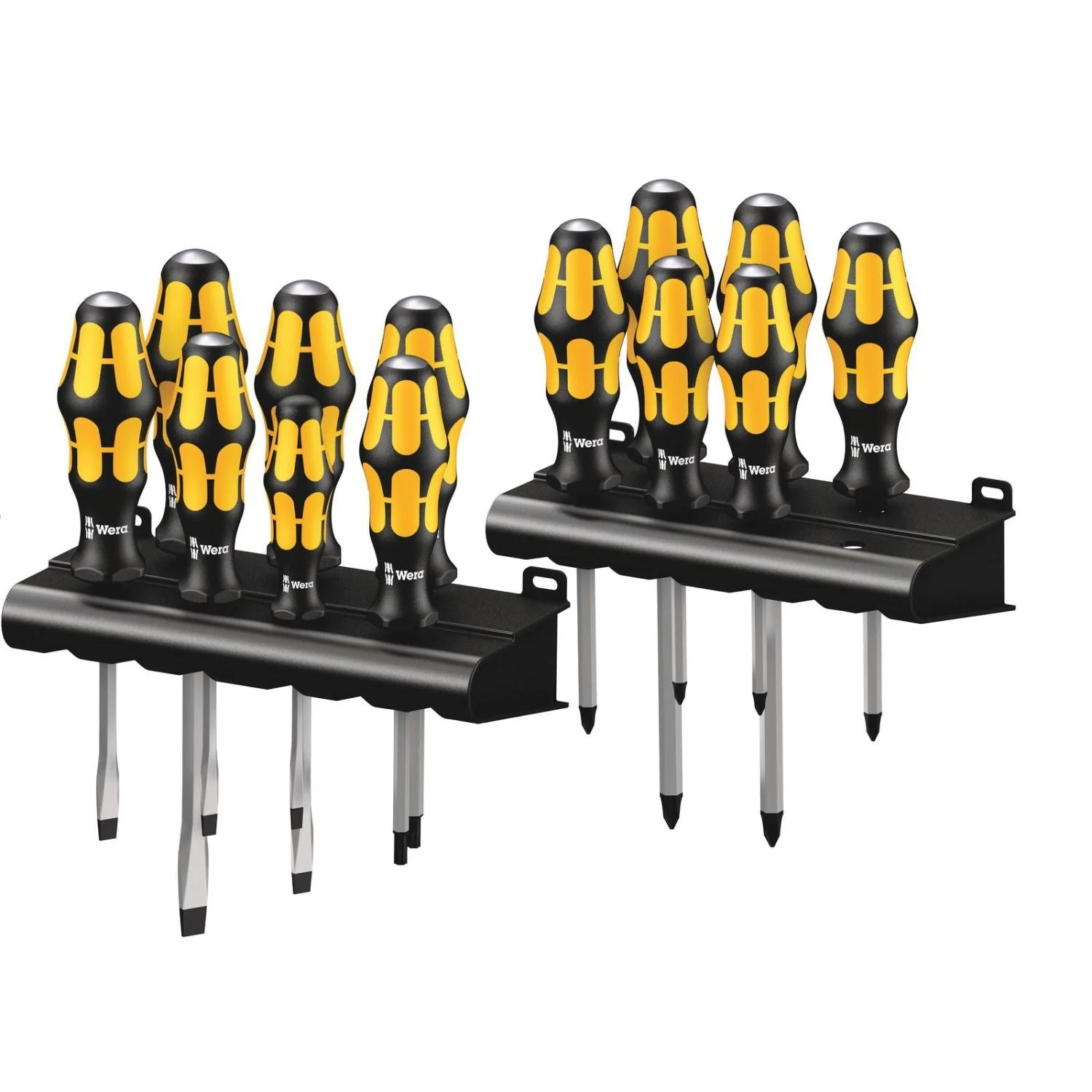 Wera Big Pack 900 Screwdriver Set Kraftform Wera: Chiseldriver And Rack, 13-Pieces - Image 1
