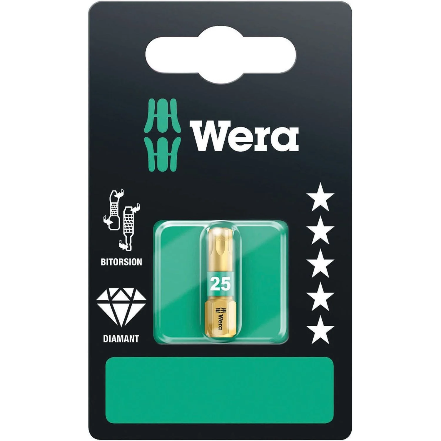 Wera 867/1 Bdc SB Torx Bit, Torx 25x25-mm. - Image 1