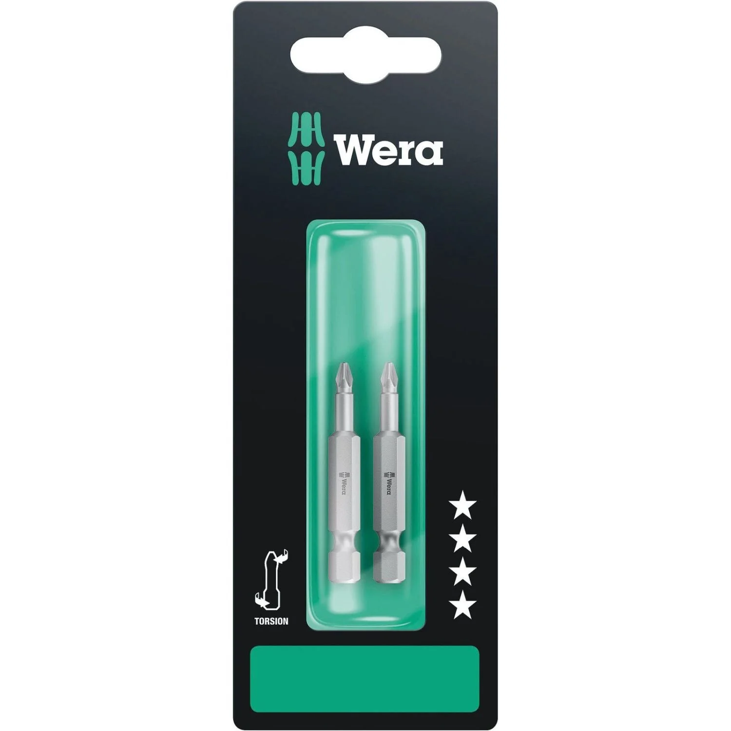 Wera 855/4 Tz SB Bit, Pz 1x50-mm., 2-Pieces - Image 1
