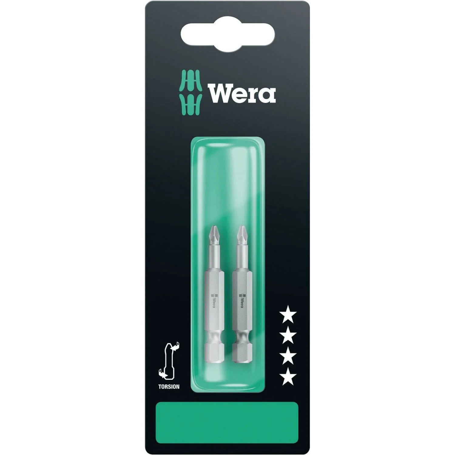 Wera 855/4 Tz SB Bit, Pz 1x50-mm., 2-Pieces - Image 2
