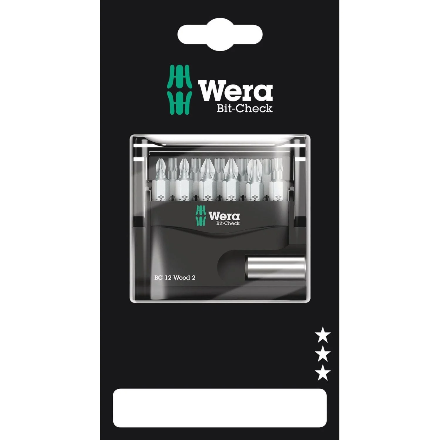 Wera Bit-Check 12 Wood 2 SB, 12-Pieces - Image 2