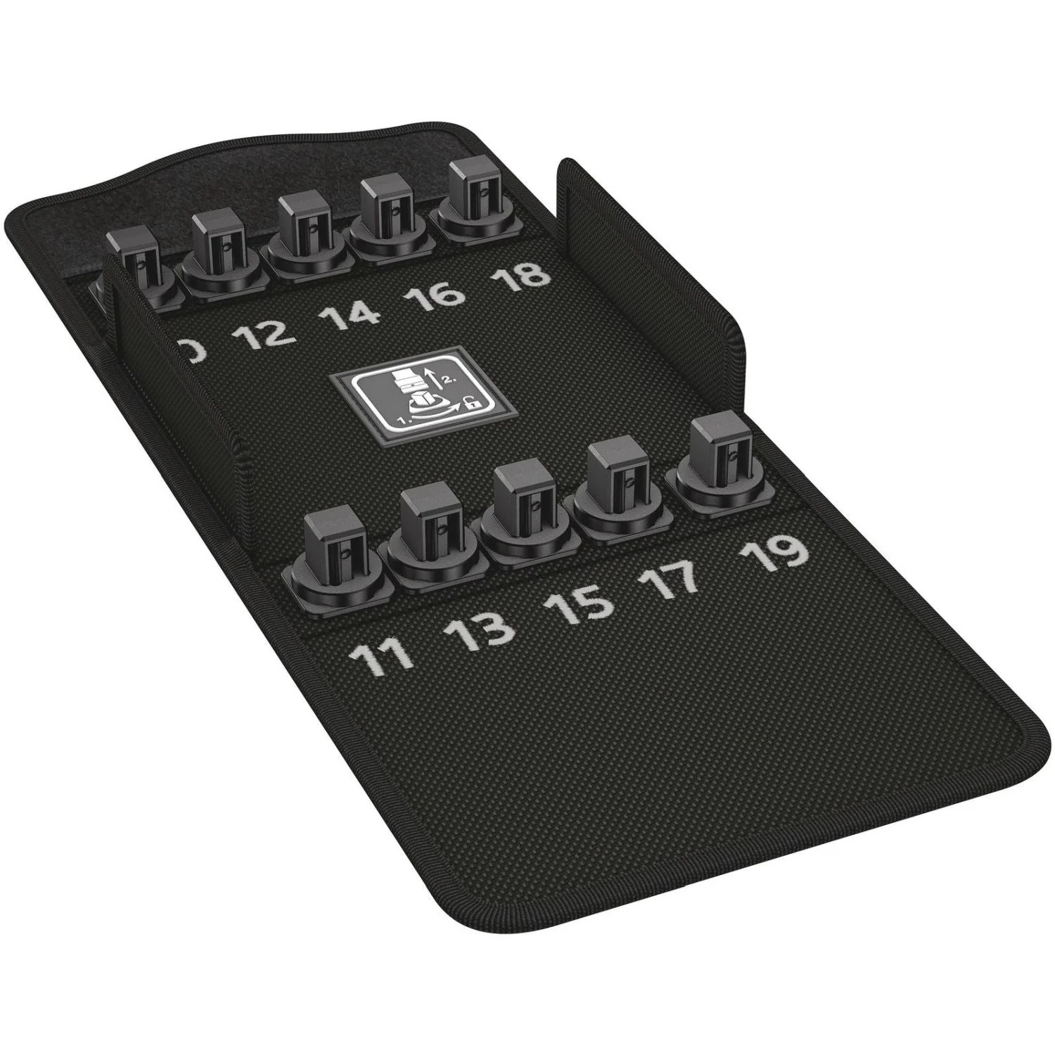Wera 9408 Textile Box 8790 Hmc Hf 1, Empty, 152x126x45-mm. - Image 1