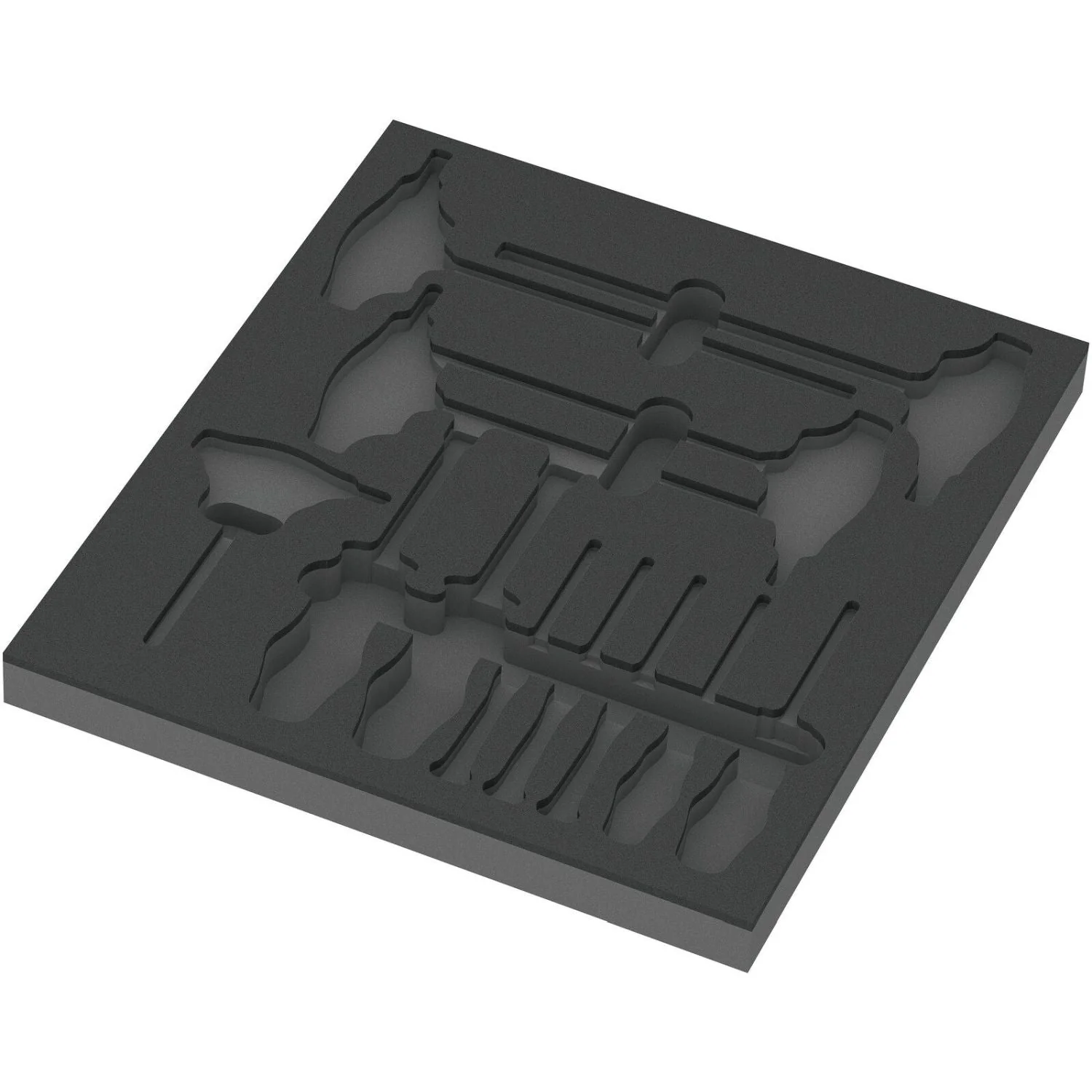 Wera 9813 Foam Insert Hex Screwdriver Set 1, Empty, 344x30x392-mm. - Image 1