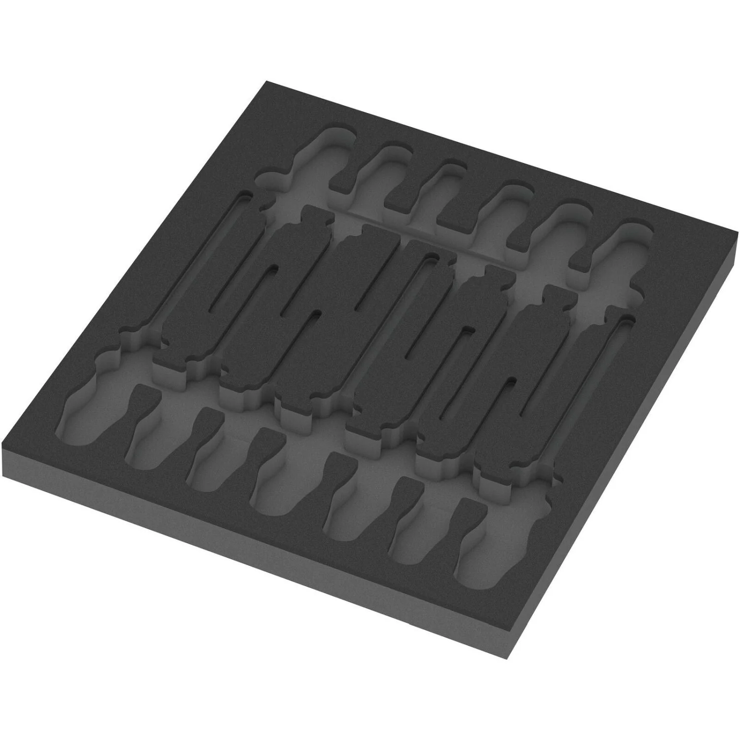 Wera 9814 Foam Insert The Chiseldriver Screwdriver Set 1, Empty, 344x30x392-mm. - Image 1