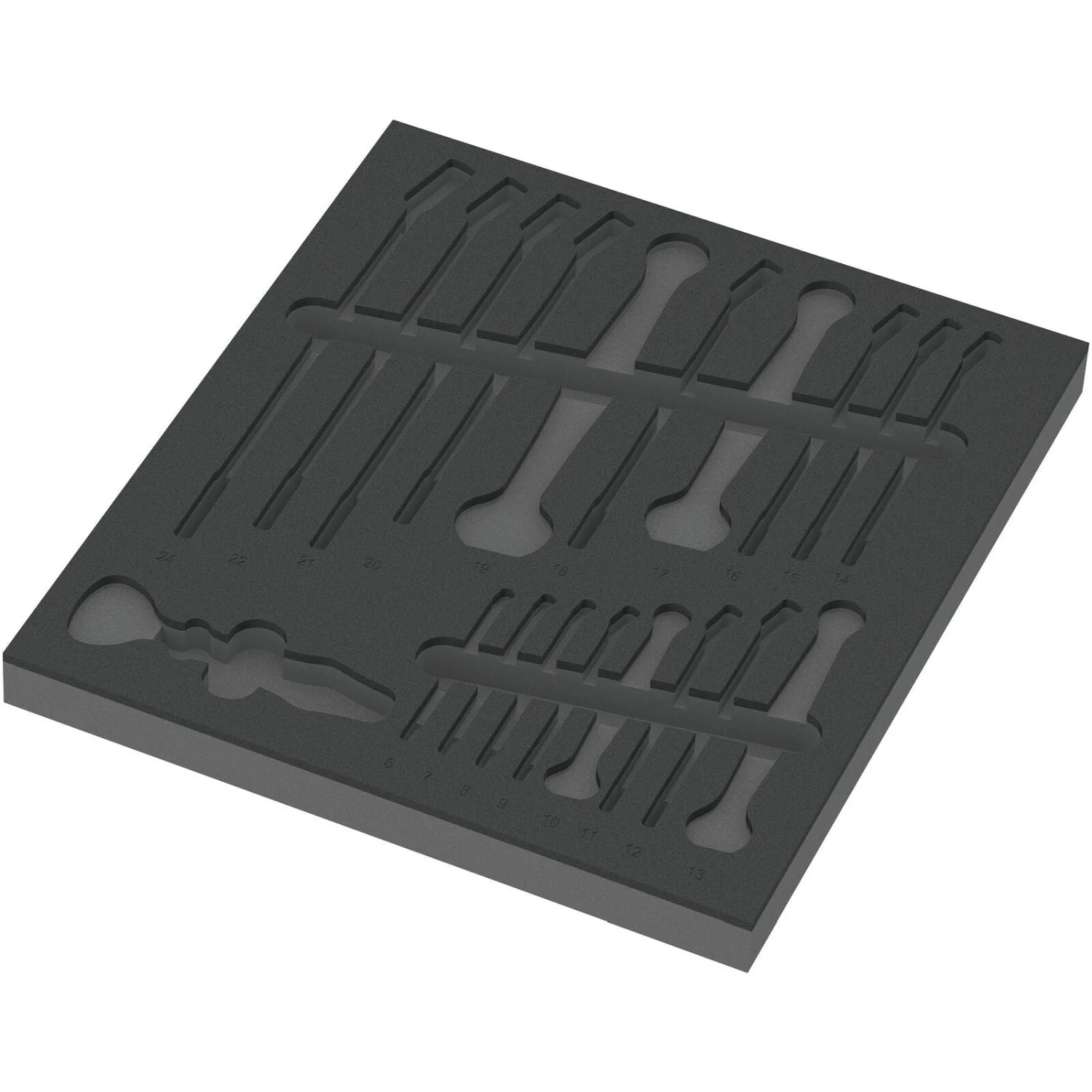 Wera 9831 Foam Insert 6003 Joker Set 1, Empty, 344x30x392-mm.